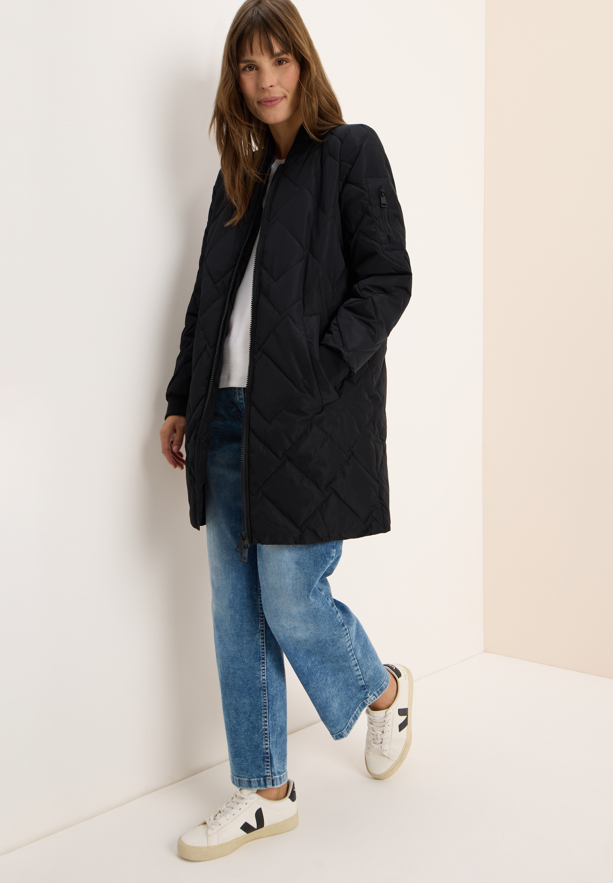 Cecil Steppmantel, leicht gefüttert, Stepp-Blouson