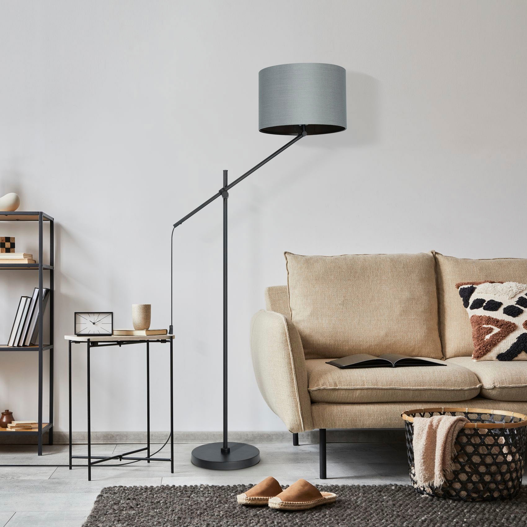 Paco Home Stehlampe »TOM«, 1 flammig, Leuchtmittel E27 | ohne Leuchtmittel, mit kompatiblen Dimmer und Leuchtmittel