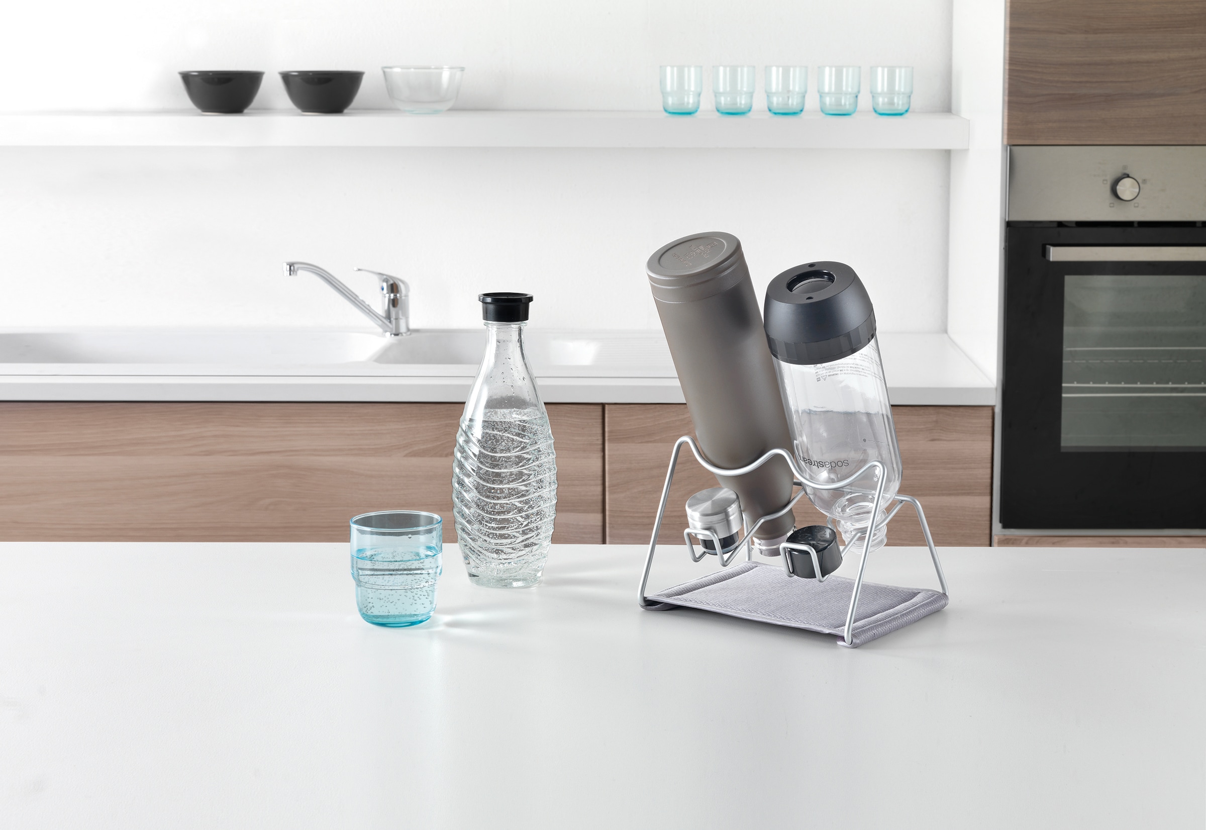 Metaltex Zubehöraufbewahrungsständer »Sodatex-2« (Abtropfgestell) für 2 Flaschen