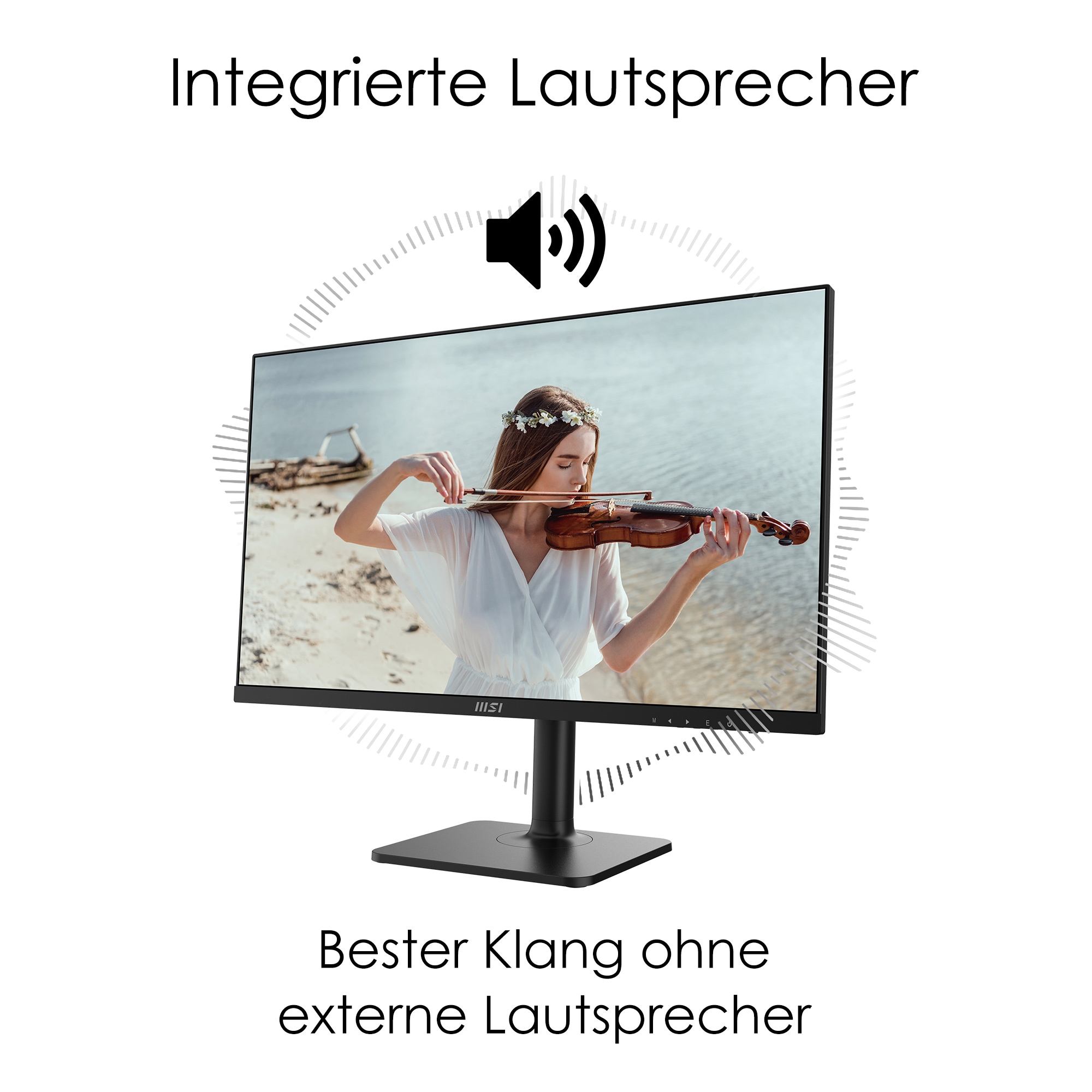 MSI LCD-Monitor »Modern MD271P«, 69 cm/27 Zoll, 1920 x 1080 px, Full HD, 5 ms Reaktionszeit, 75 Hz, 3 Jahre Herstellergarantie, höhenverstellbar, USB-C