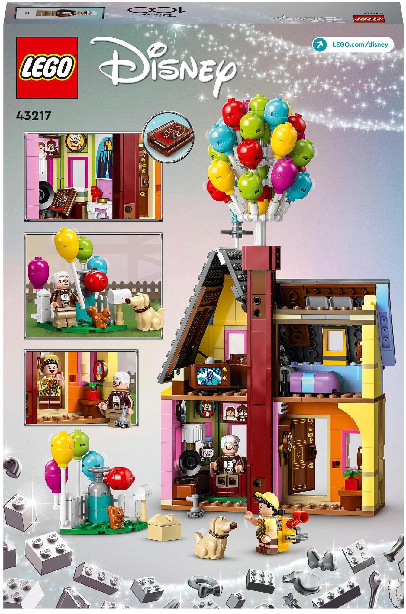 LEGO® Konstruktionsspielsteine »Carls Haus aus „Oben“ (43217), LEGO® Disney and Pixar«, (598 St.), Made in Europe