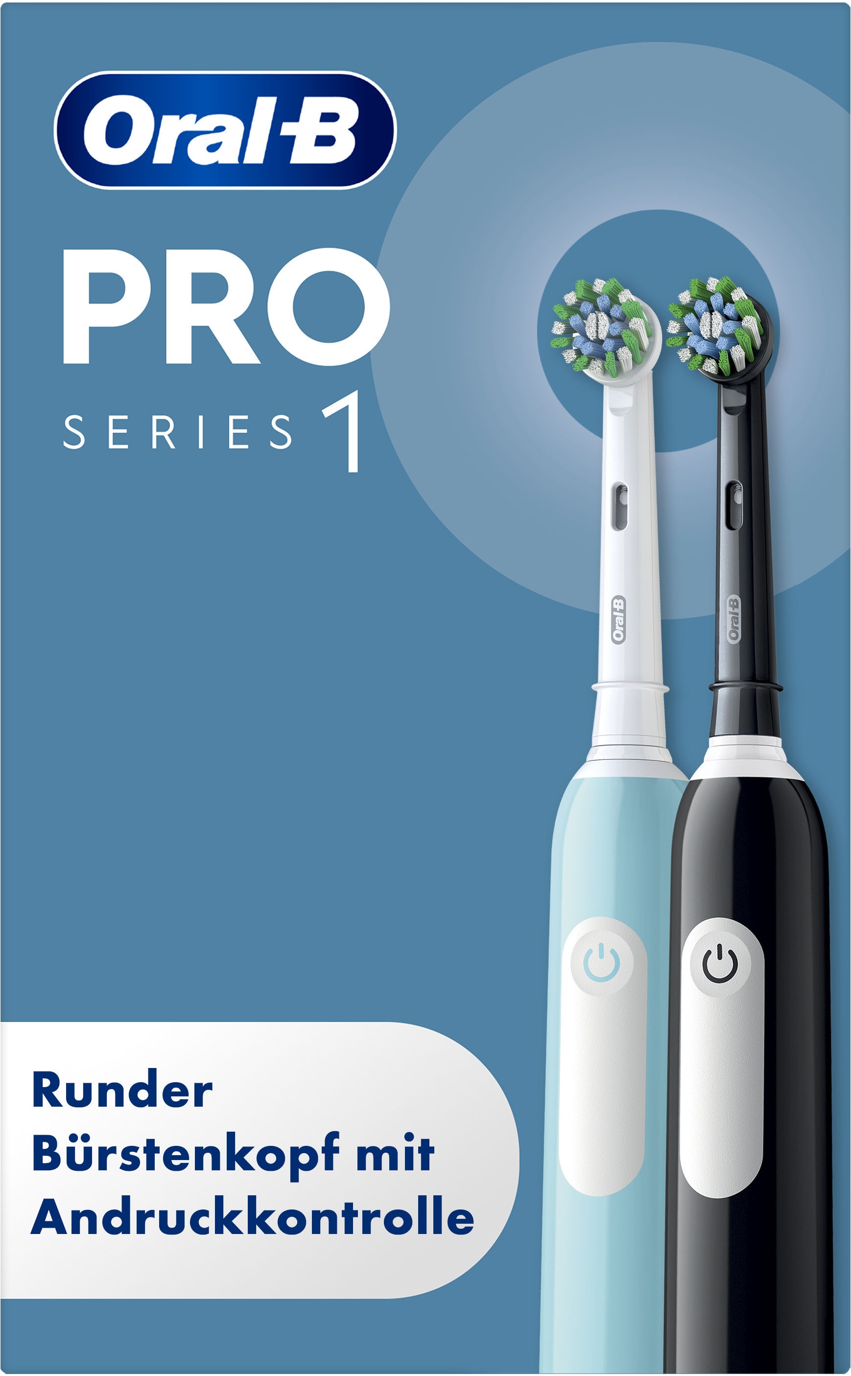 Oral-B »PRO Series 1 Doppelpack« 2 Stk. Aufsteckbürsten Drucksensor
