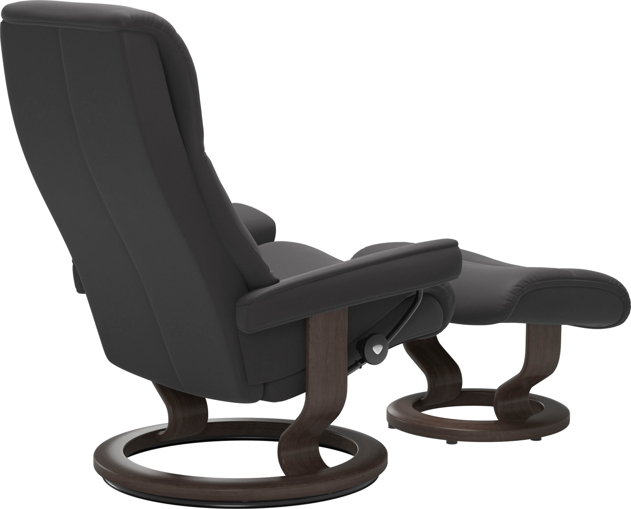 Stressless® Relaxsessel »View« Set, Relaxsessel mit Hocker,  mit Classic Base, Größe M,Gestell Wenge