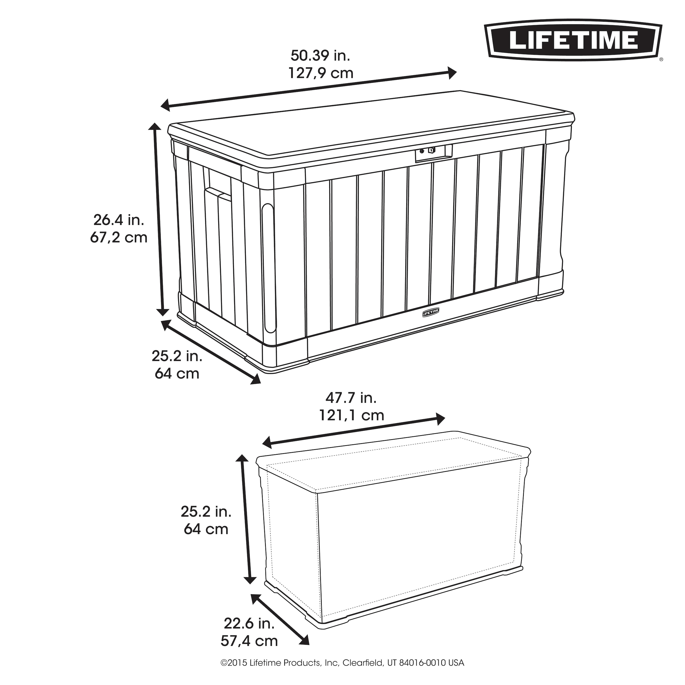 Lifetime Kissenbox »Harmony«, 440 Liter