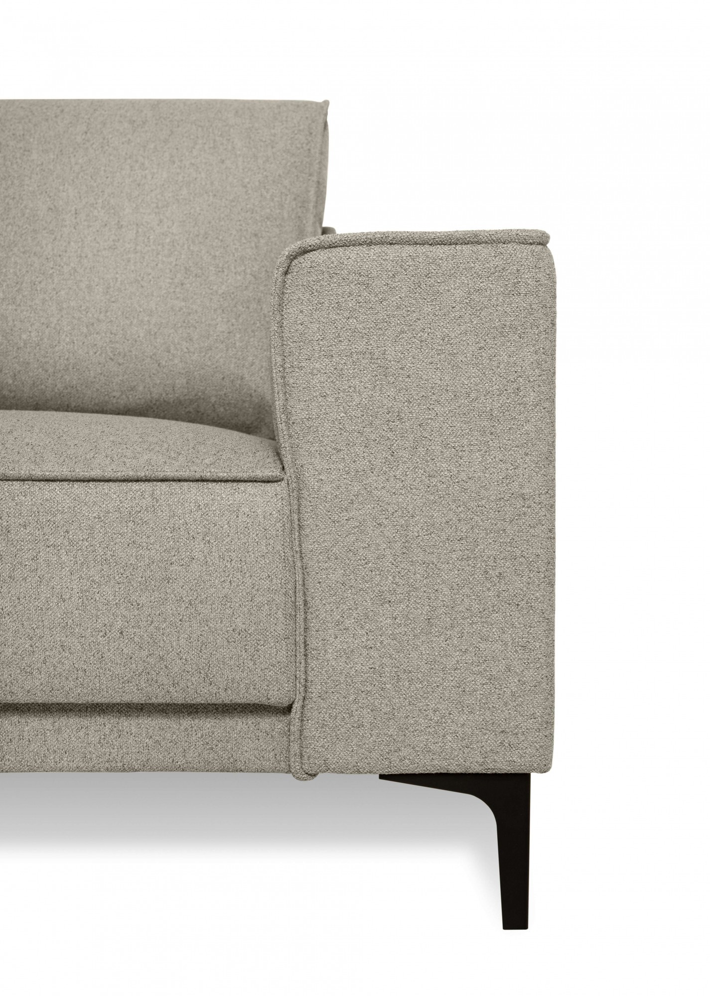 Places of Style Ecksofa »Casina«, mit abgerundeter Ottomane, in einem weichen Chenille-Stoff