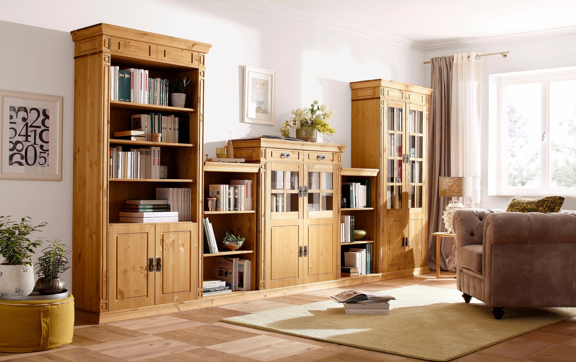 Home affaire Highboard »Vinales«, Vitrine, Breite 112 cm