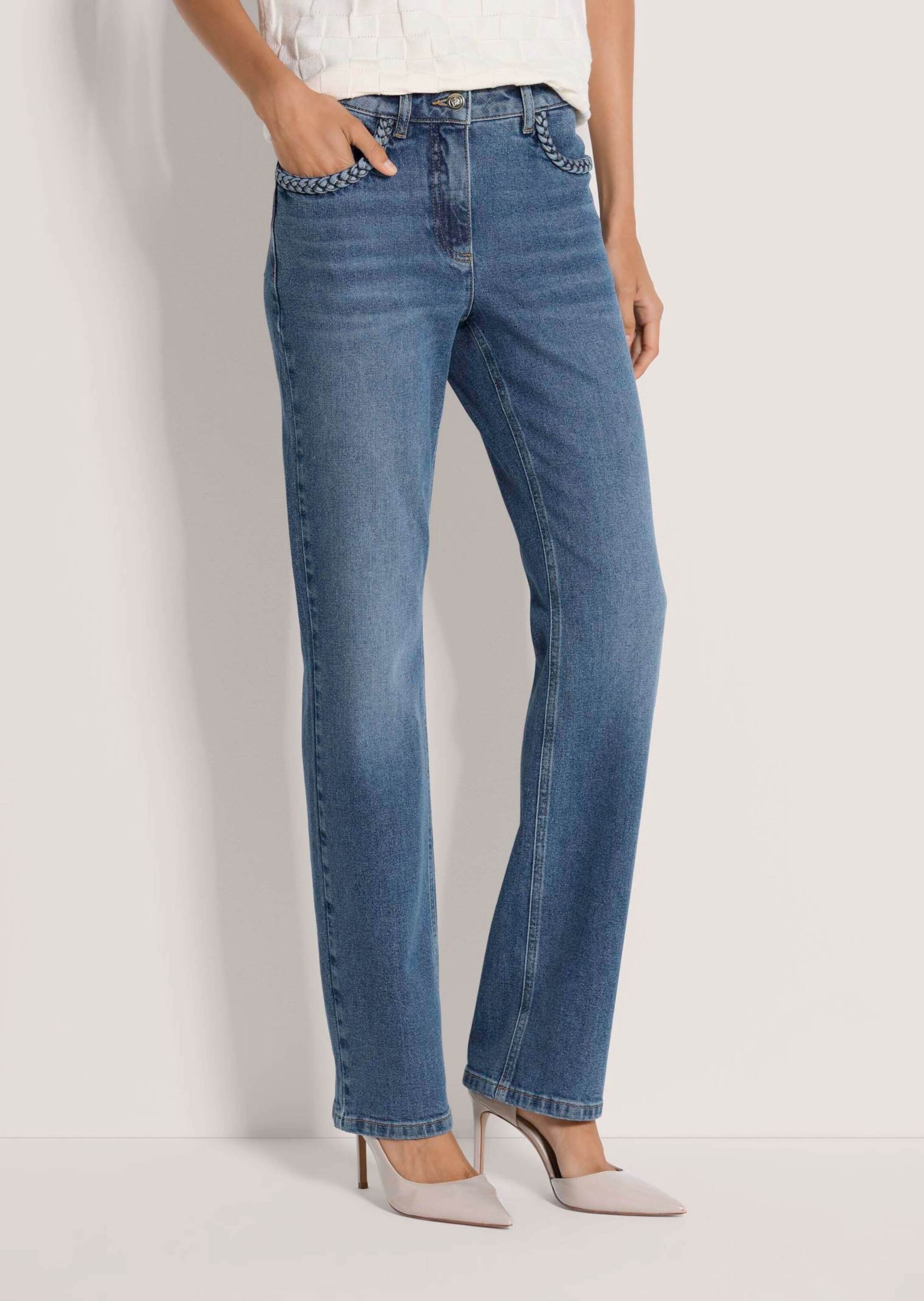 MADELEINE Regular-fit-Jeans »Jeans Slim-Fit-Jeans mit Formbund«