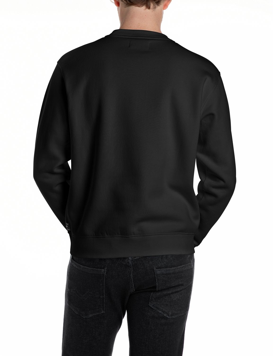 Replay Sweatshirt , mit V-Einsatz am Halsausschnitt
