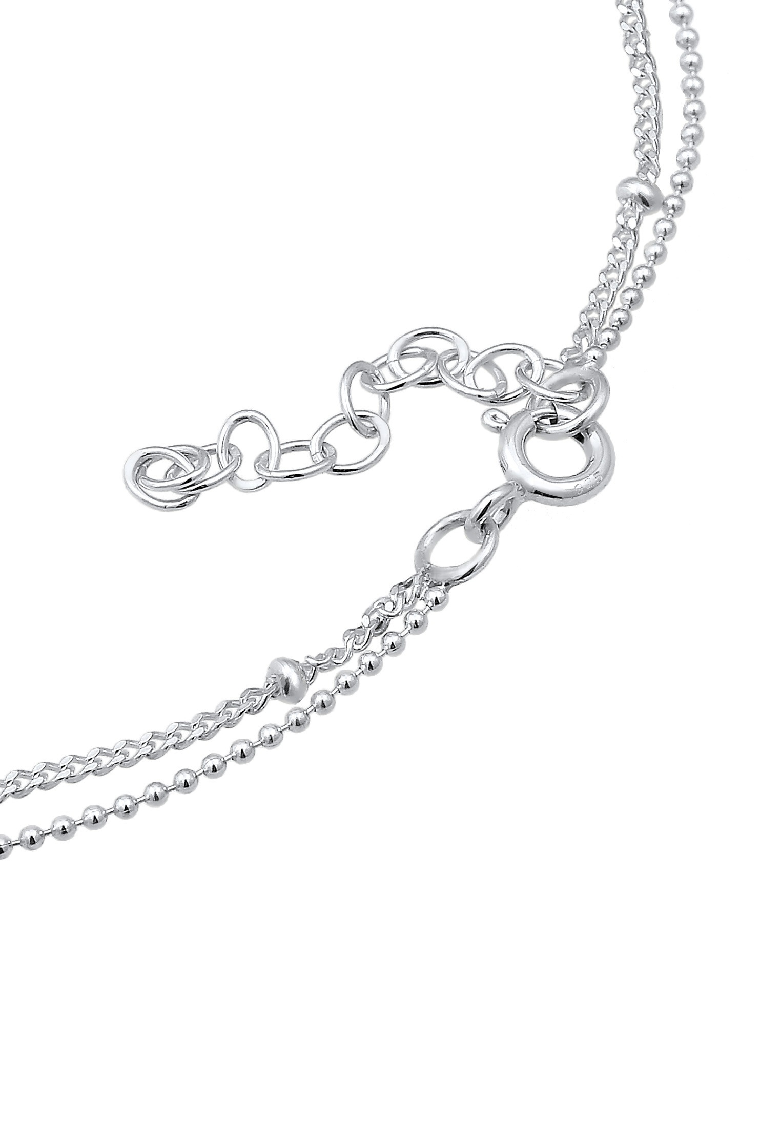 Elli Armkette »Armband Kugeln Layer Kettchen Basic 925er Silber«