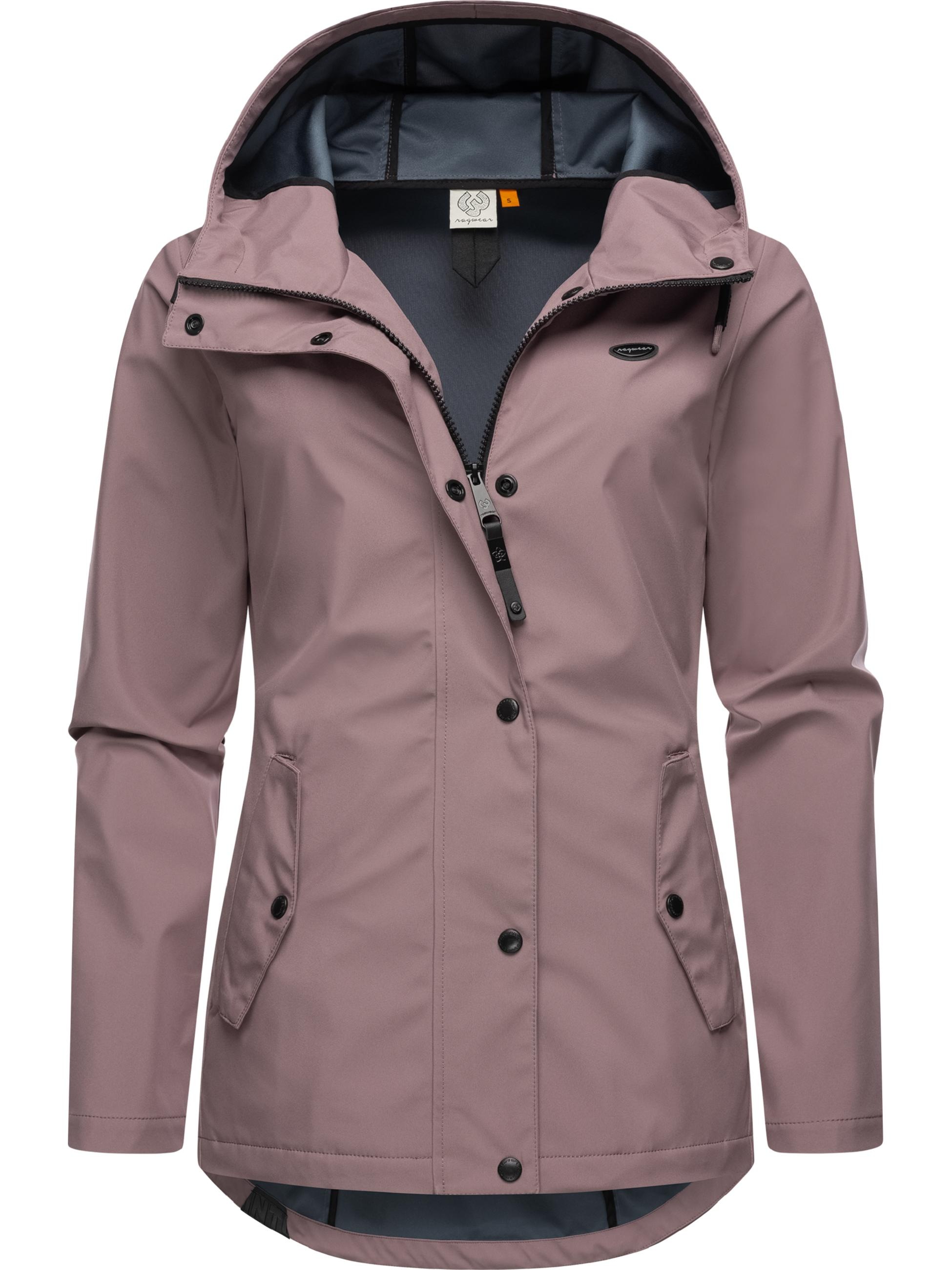 Ragwear Softshelljacke »Softshelljacke Margge Shell«, mit Kapuze, wasserdichte Damen Übergangsjacke mit großer Kapuze