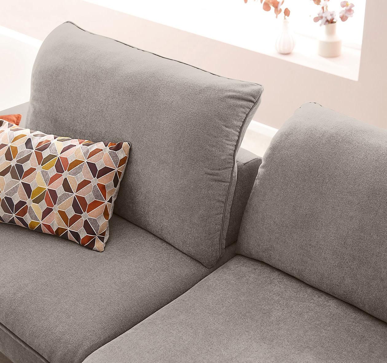 W.SCHILLIG Ecksofa »enjoy&MORE, Designsofa, elegant und bequem, L-Form« Sitztiefenverstellung, Füße schwarz pulverbeschichtet, Breite 294 cm