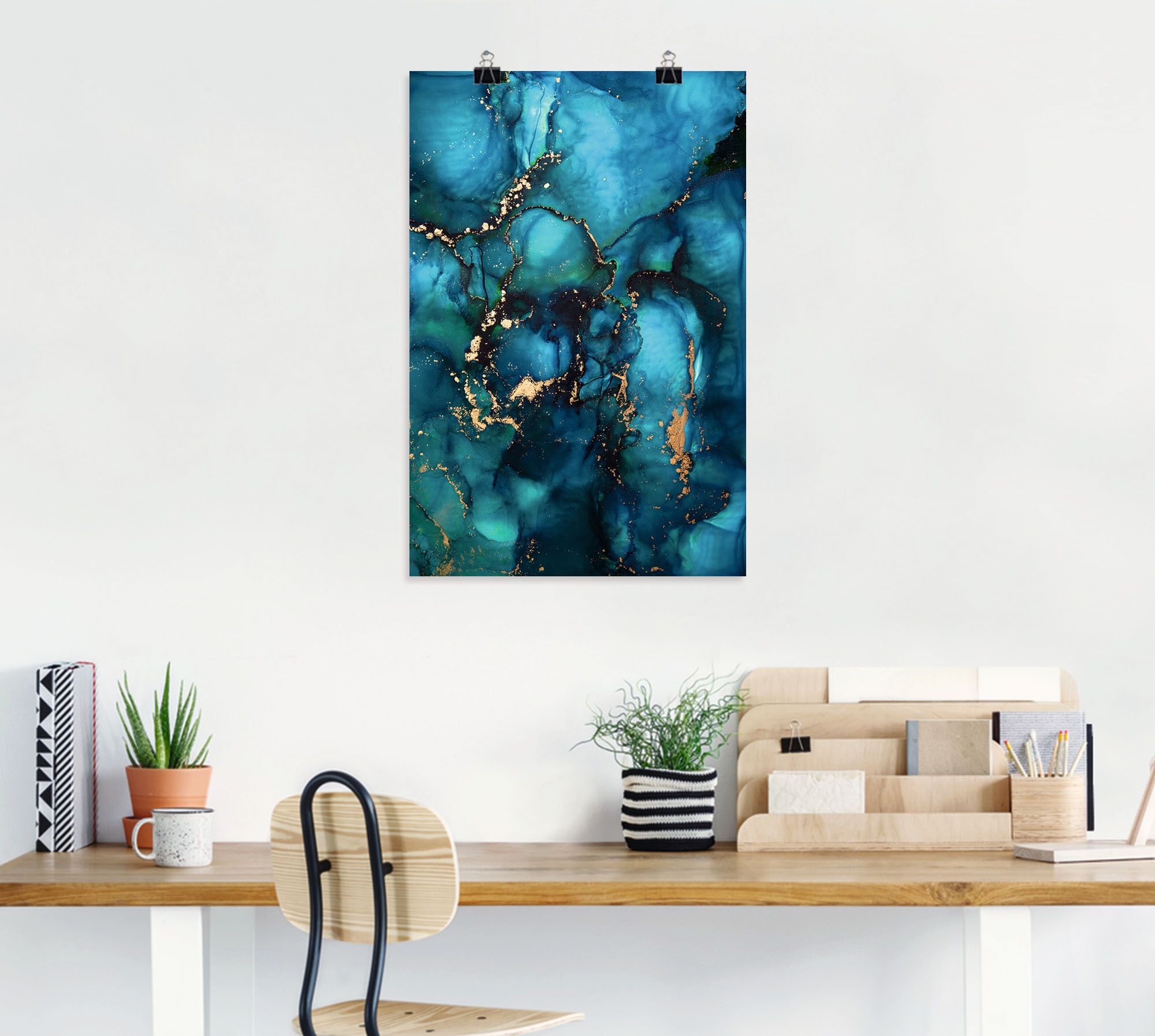 Artland Wandbild »Lagune«, Muster, (1 St.), als Alubild, Outdoorbild, Leinwandbild, Poster in verschied. Größen