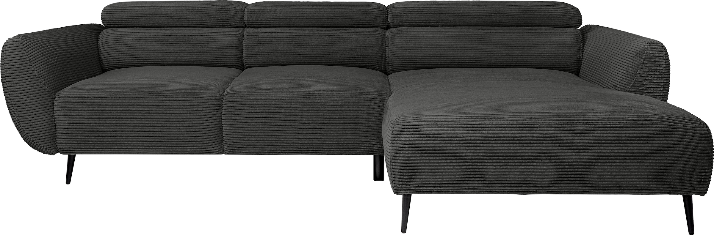 WERK2 Ecksofa »Alisson, mit elektrischer Sitztiefenverstellung, L-Form, Breite 277 cm«, Alisson – flexibler Komfort mit modernem Design und smarten Details.