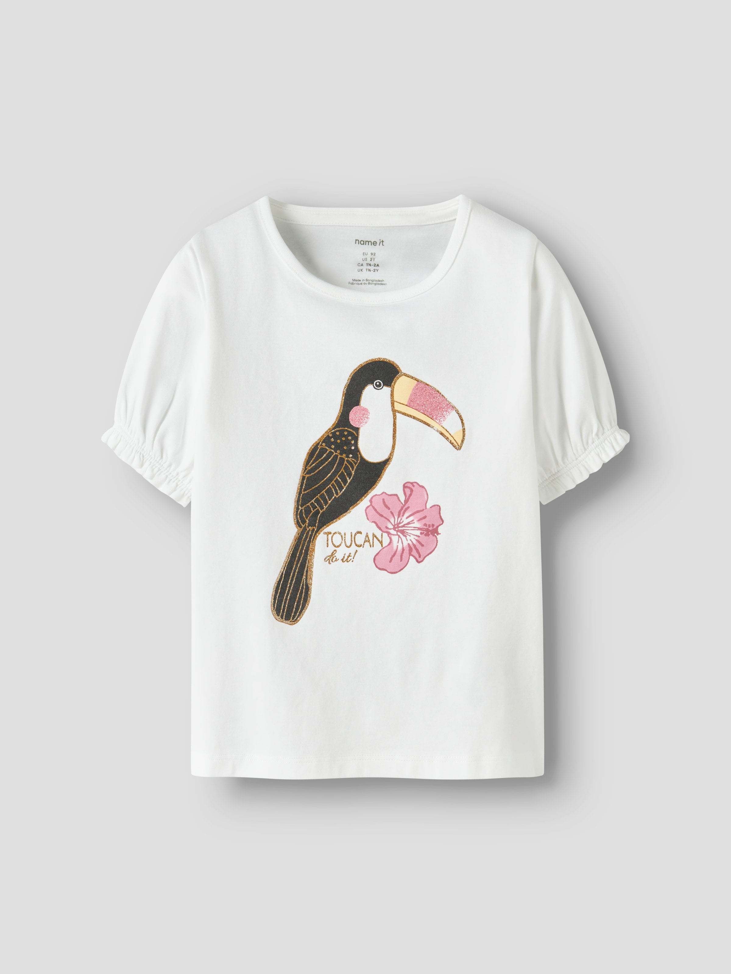 Name It T-Shirt »NMFHONEIA SS TOP BOX« Baumwollmischung, normal geschnitten