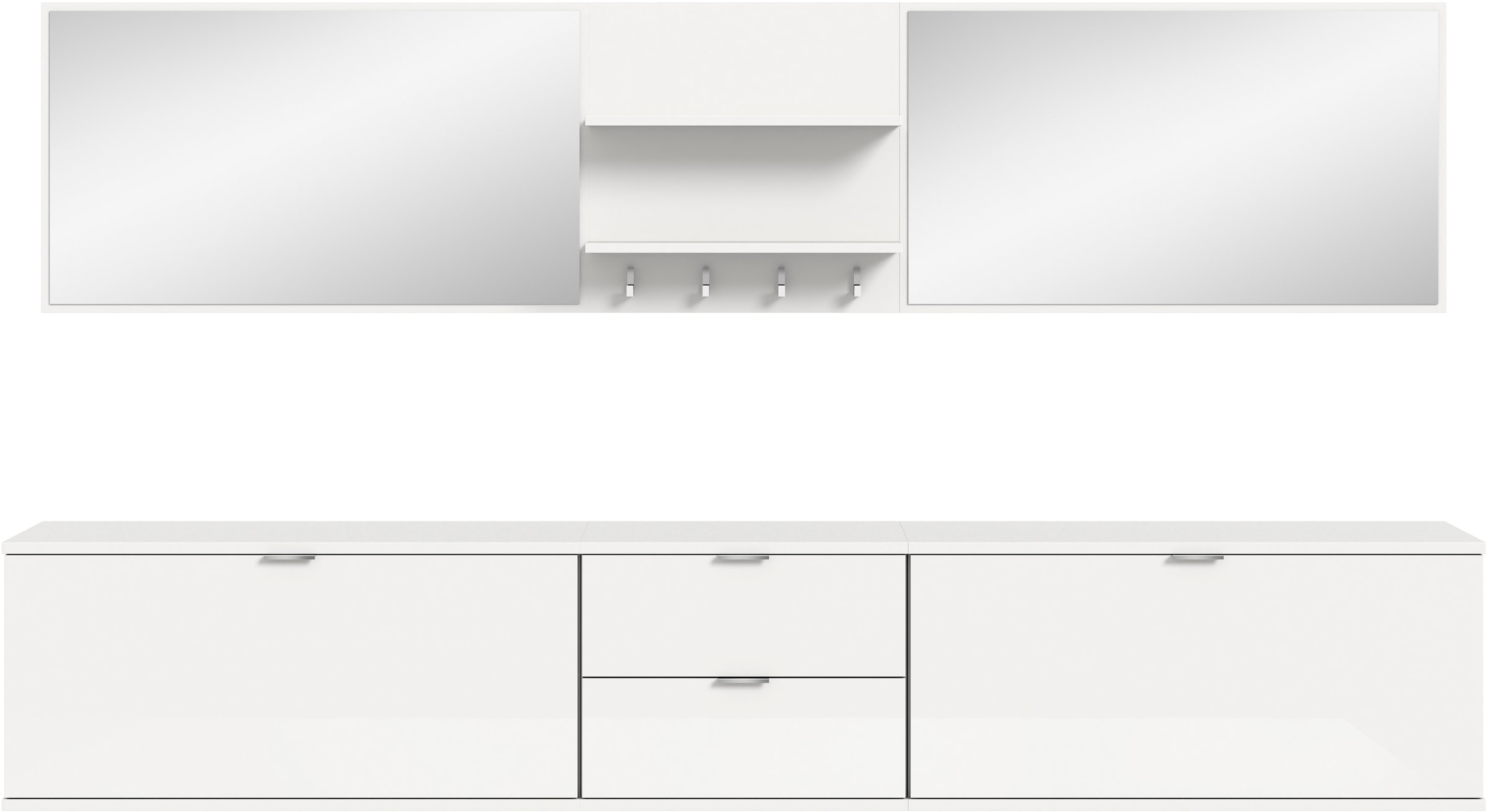 INOSIGN Garderoben-Set, (6 St.), Trondheim, Garderobenset 6-tlg.Breite 236 cm, Flur, Diele, Kombination