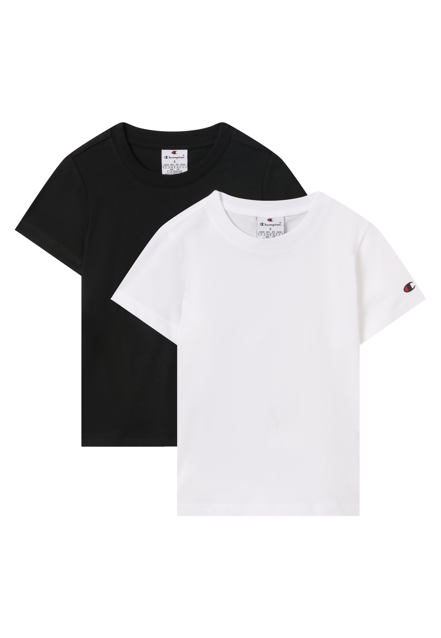 Champion T-Shirt »ICONS 2 pack Crewneck T-Shirt« 2 Stk. Kurzarm, Rundhalsausschnitt, aus Baumwolle