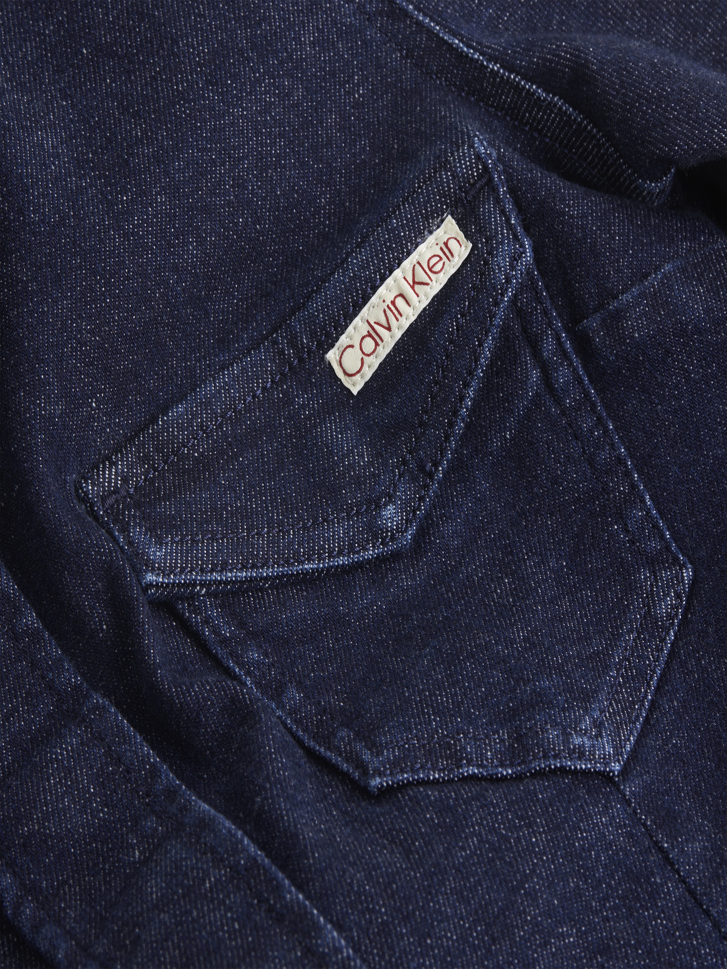 Calvin Klein Jeans Jeanskleid »DARTED LEAN SHIRT DENIM DRESS«, mit Logostickerei