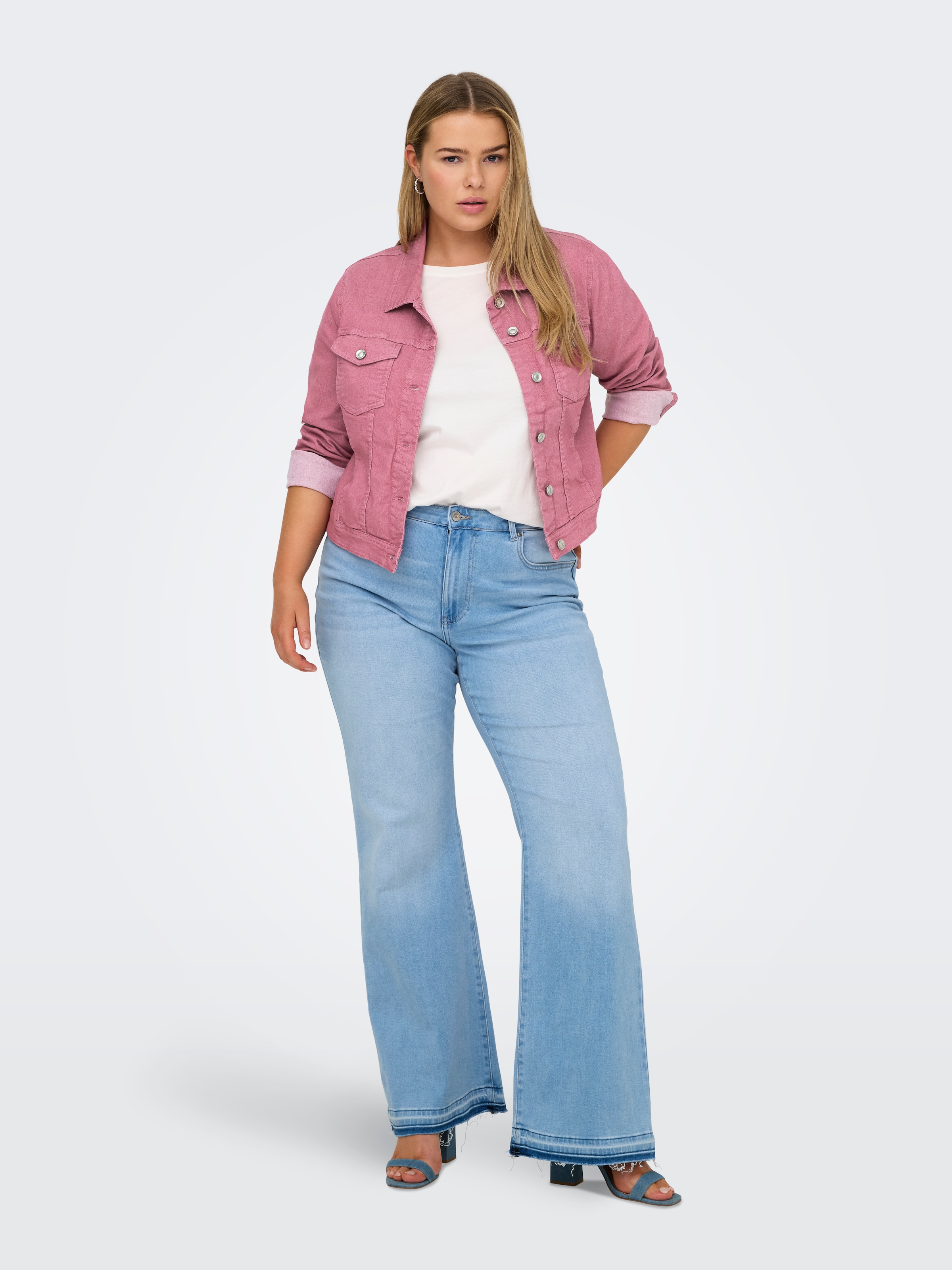 ONLY CARMAKOMA Jeansjacke »CARWESPA COLOUR DENIM JACKET DNM«