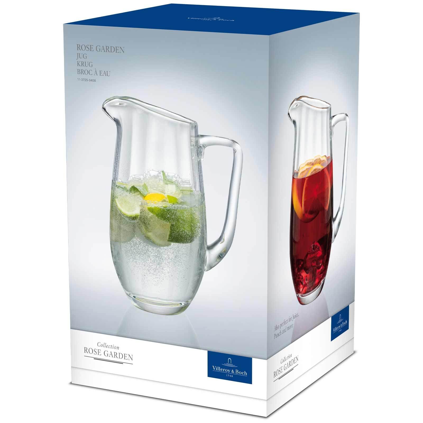 Villeroy & Boch Wasserkrug »Krug Rose Garden 1500 ml transparent«