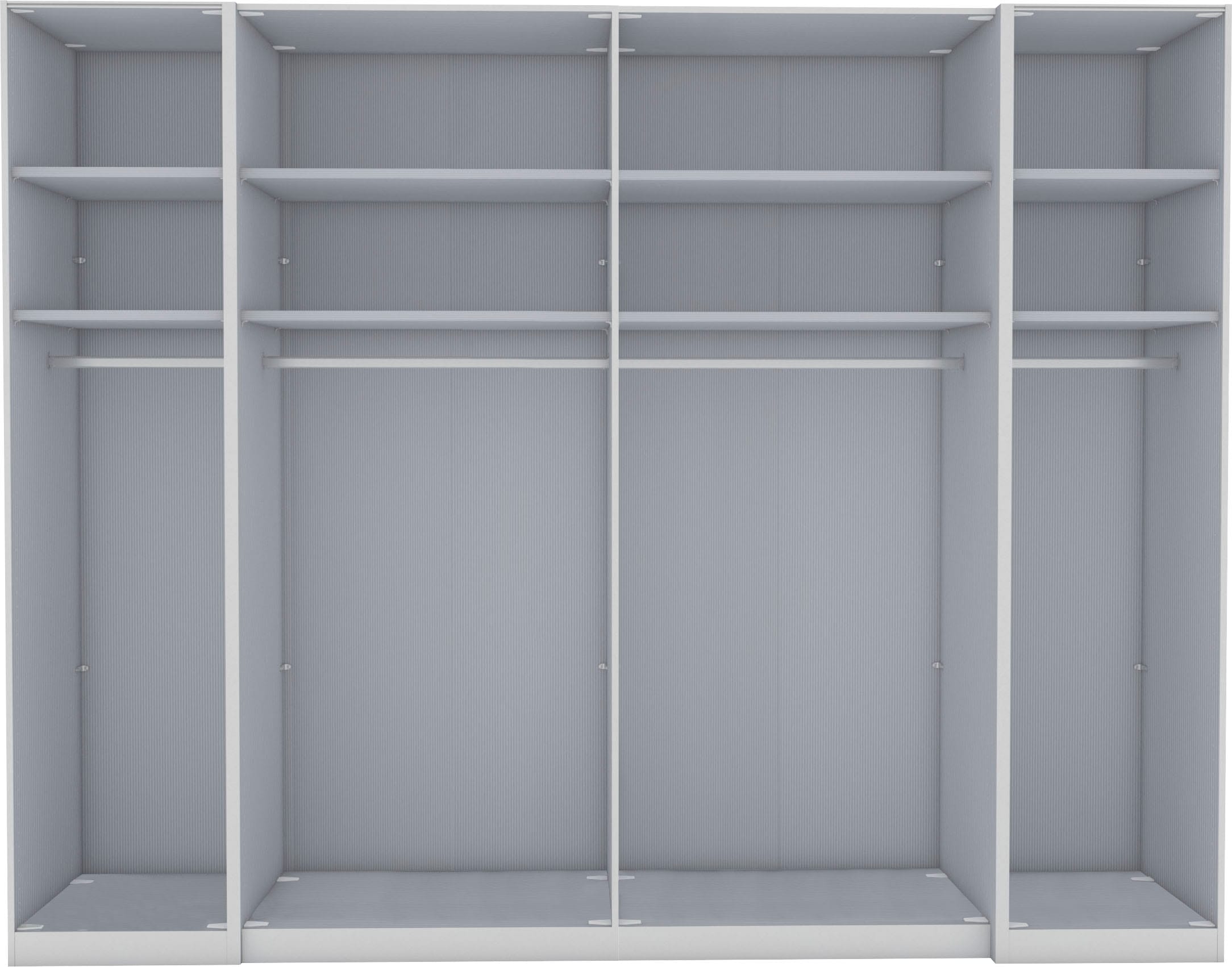 WIEMANN Dreh-/Schwebetürenschrank »Nizza« mit Glasfront und Spiegel