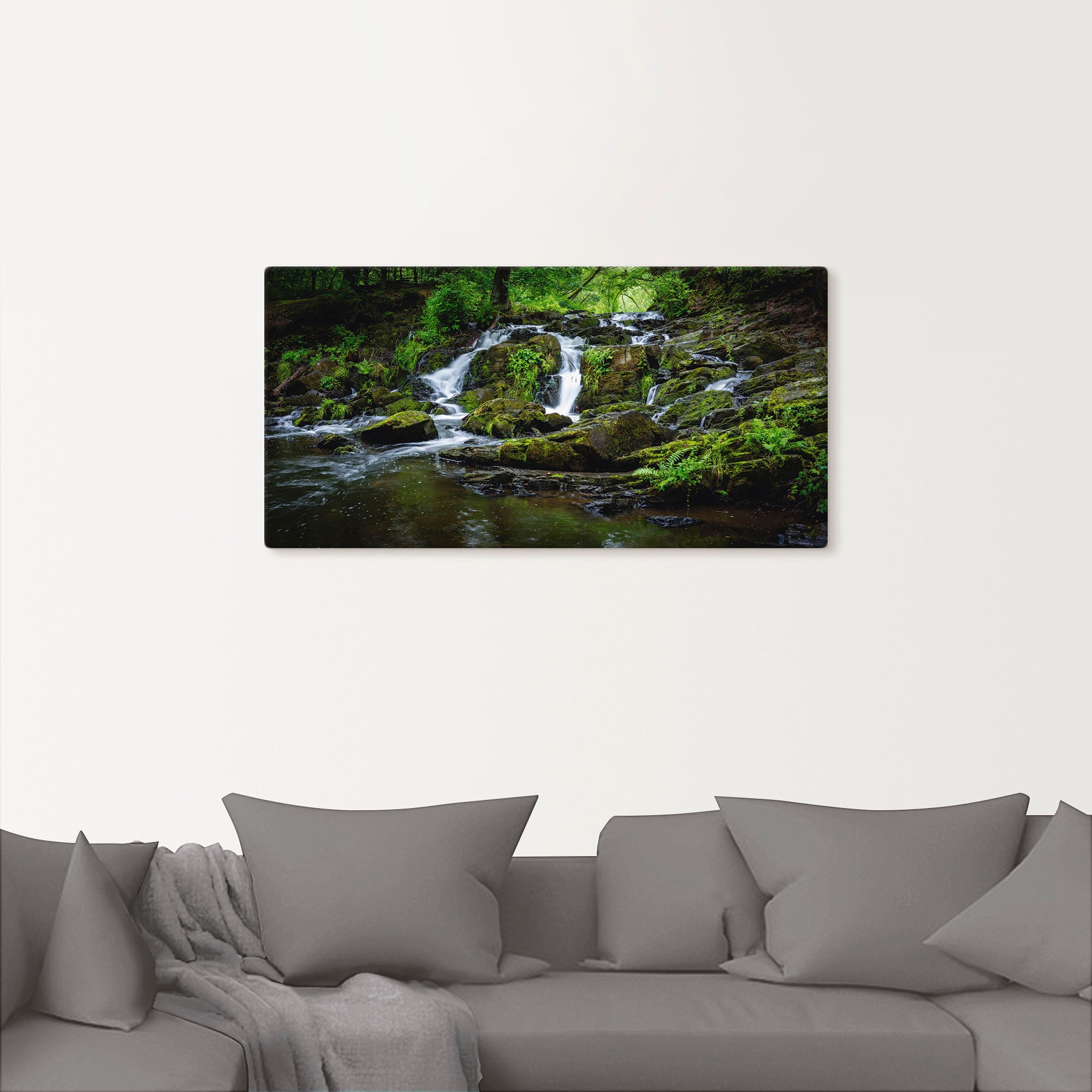 Artland Wandbild »Wasserfall Panorama«, St.), in Poster als (1 auf Alubild, Leinwandbild, Wandaufkleber Rechnung Wasserfallbilder, oder kaufen Größen versch