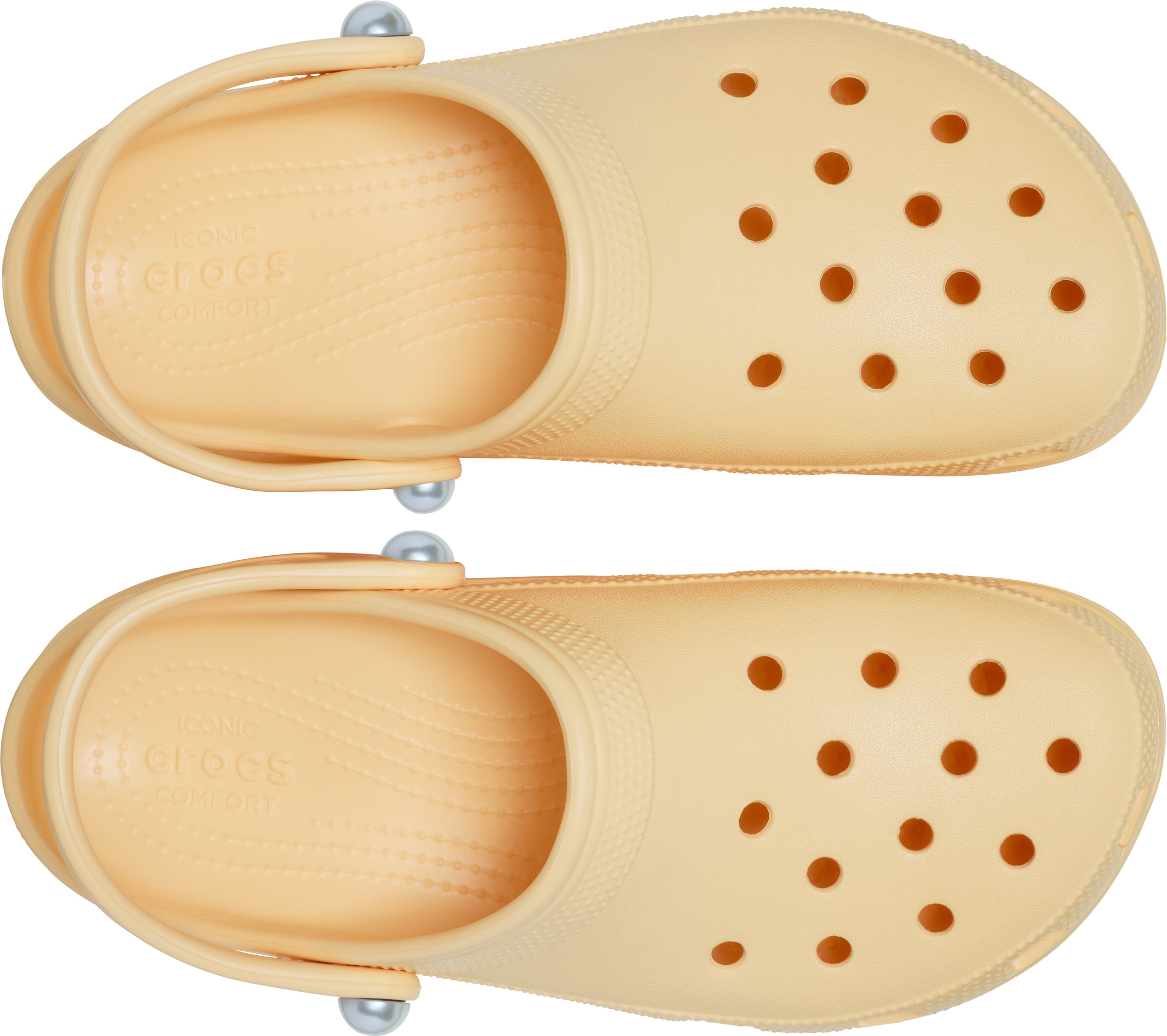 Crocs Clog »Classic Platform Pearl Clog«, Plateaschuh, Sandale mit Zierperlen