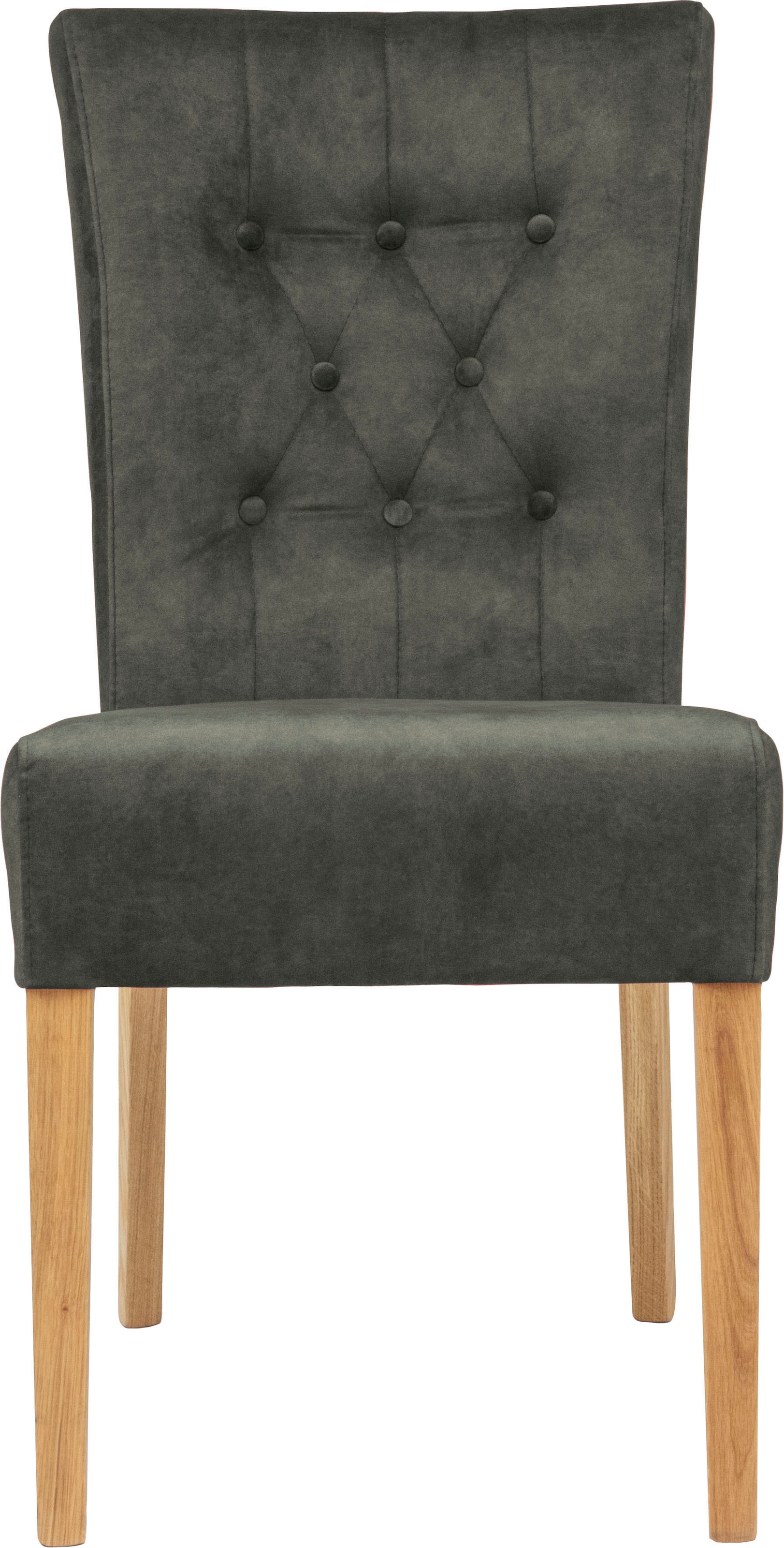 Home affaire Polsterstuhl »Queen«, (Set), 2 St., Samtvelours, Esszimmerstuhl mit Knopfheftung, 2er, 4er oder 6er-Set