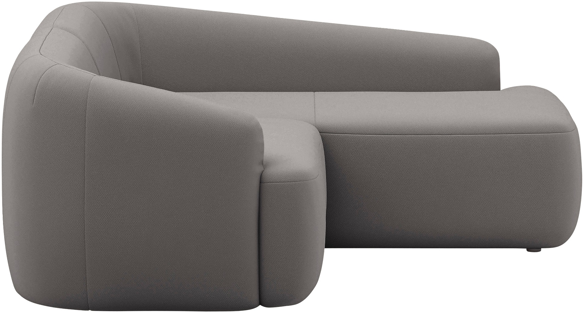 Home affaire Ecksofa »Nergal, kompakte Stellmaße, Breite 216cm, organisches Design, L-Form« Modernes Design, schlichte Optik, stilvoller Blickfang im Wohnzimmer