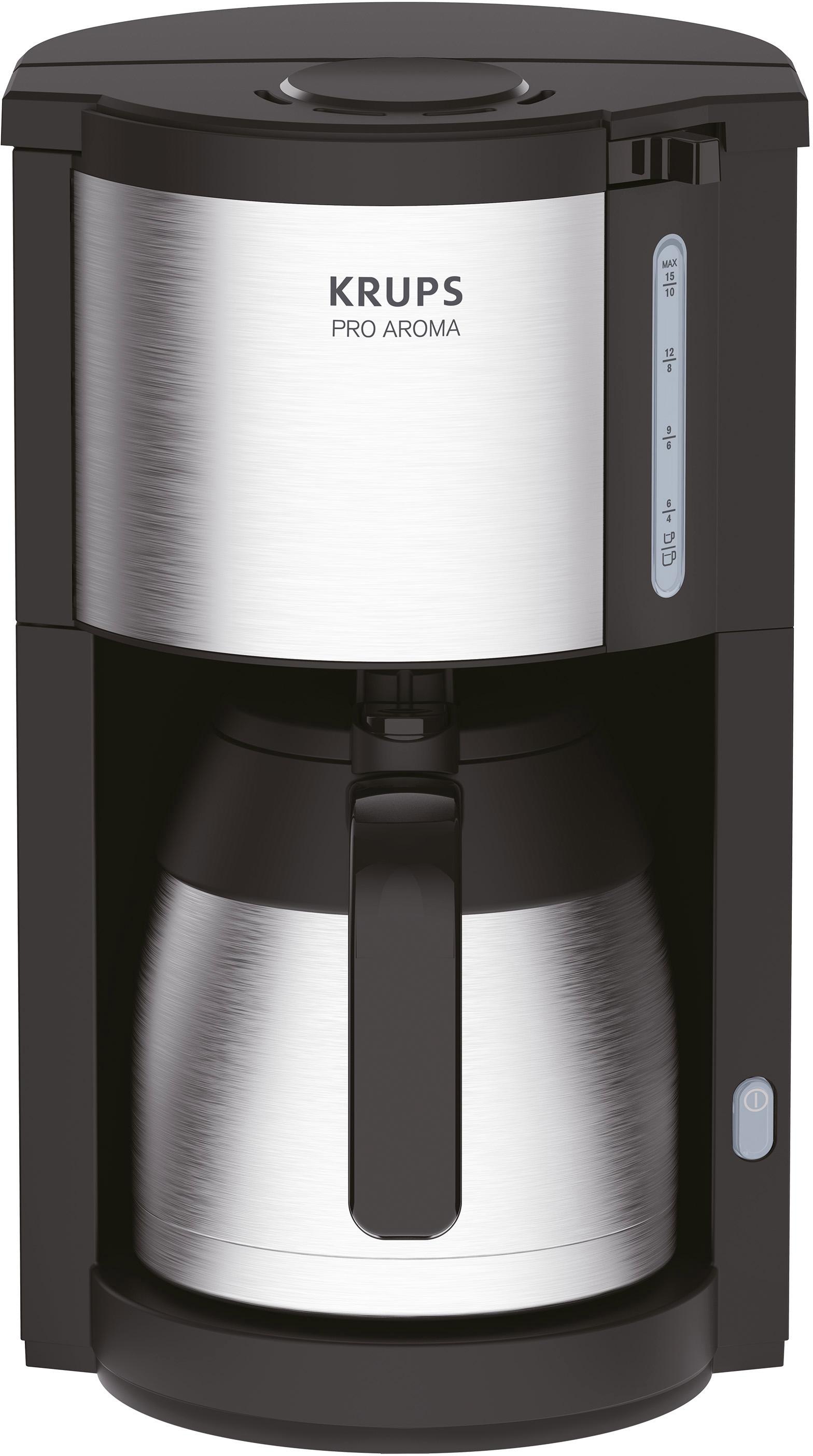 1,25 »KM305D Kaffeekanne, für mit Pro 3 Papierfilter, Garantie Filterkaffeemaschine Tassen 15 Jahren Krups XXL 10 l Aroma«, bis