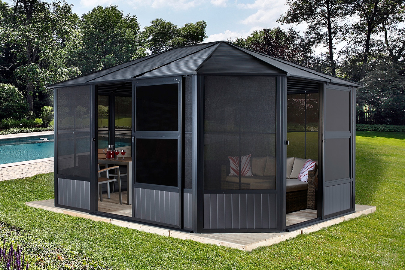 Sojag Pavillon »Charleston 12x12«, Wintergarten, BxT: 384x384 cm