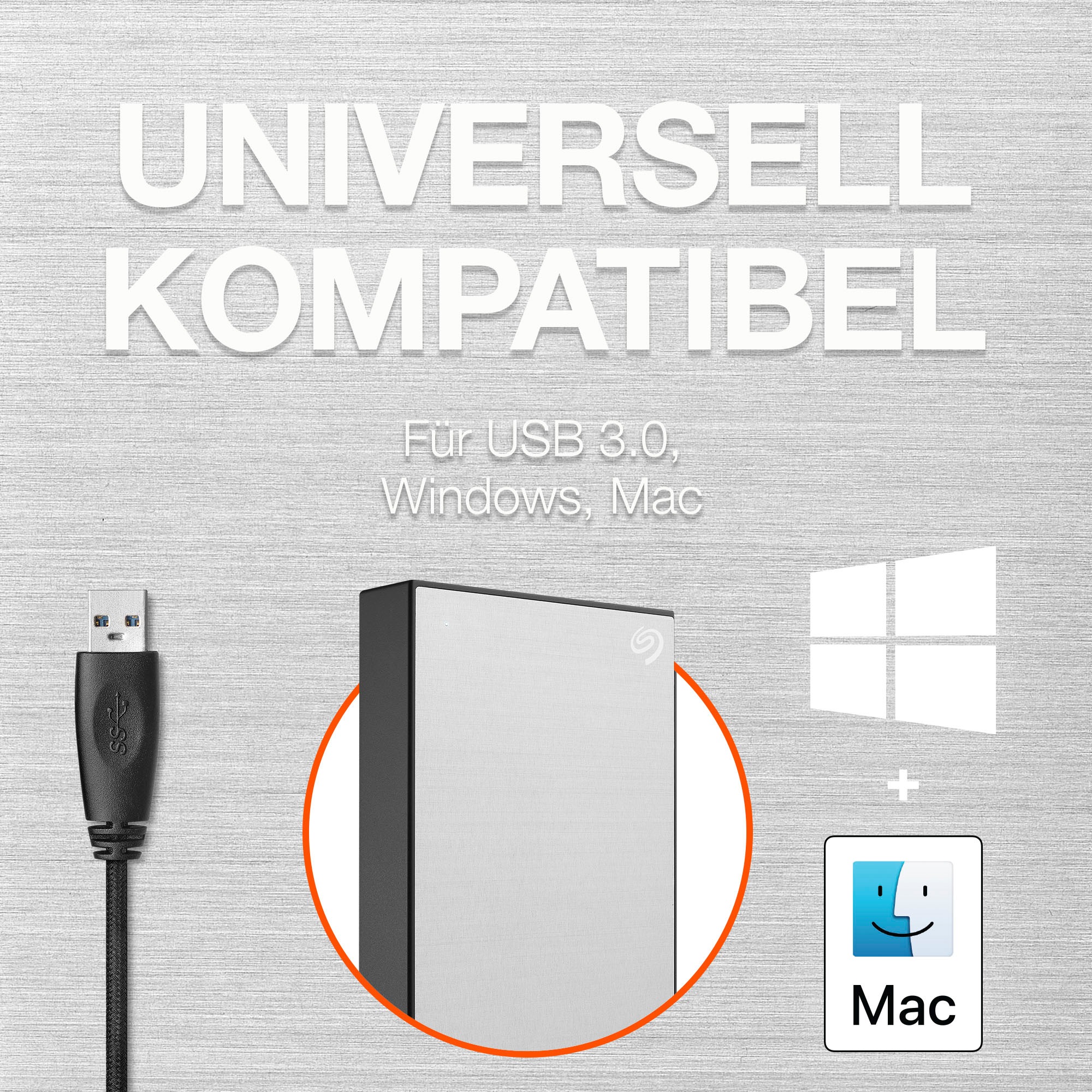 2,5 UNIVERSAL Touch ➥ Jahre Recovery Zoll, 2 Portable 1TB«, Services Anschluss Garantie USB externe 3 HDD-Festplatte Jahre Drive Rescue Data | Seagate Inklusive XXL »One 3.2,