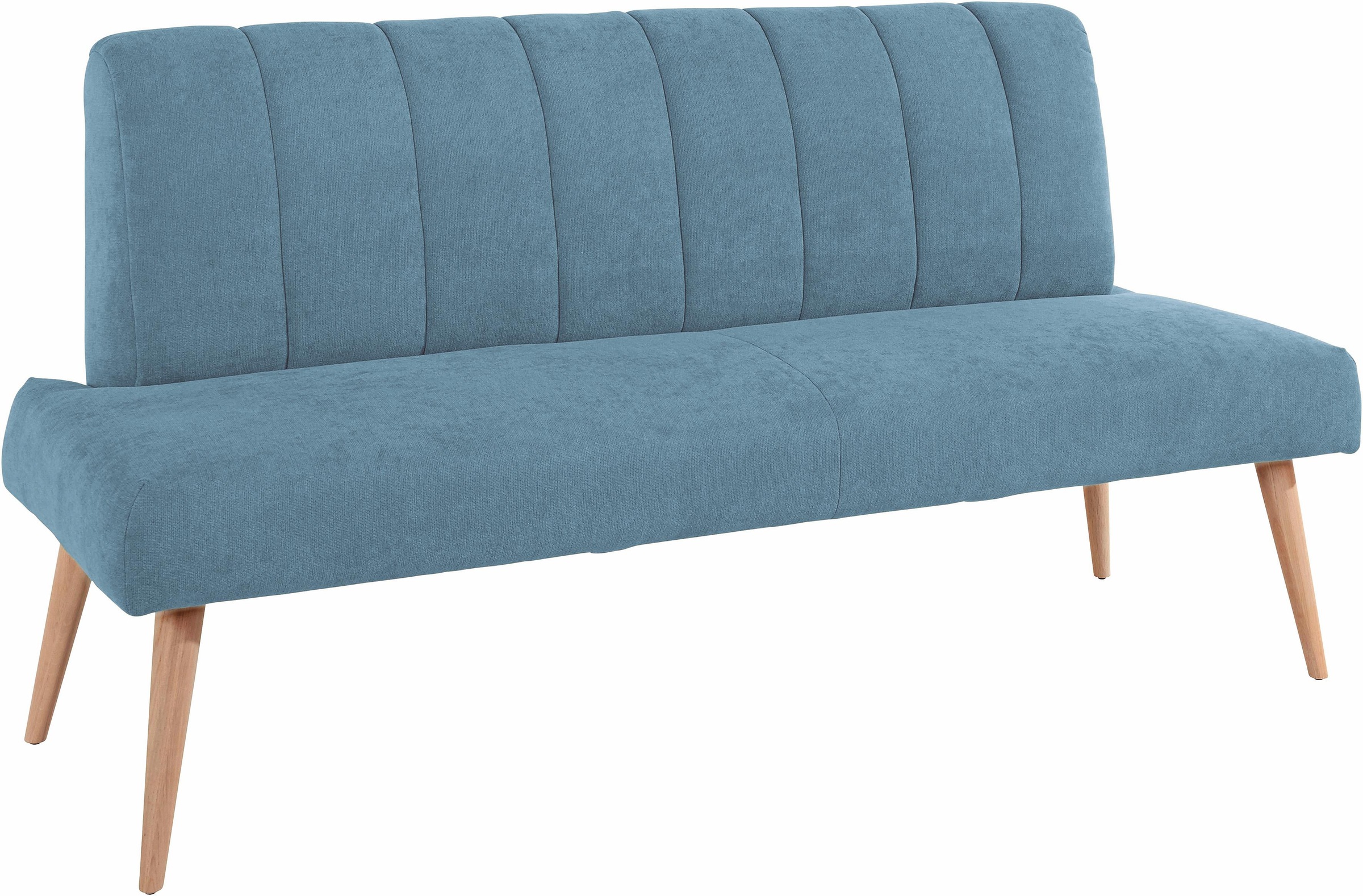 exxpo - sofa fashion Sitzbank »Costa, moderne Rückensteppung, bequem und elegant, hoher Holzfuß«, hochwertige Detailverarbeitung, Frei im Raum stellbar