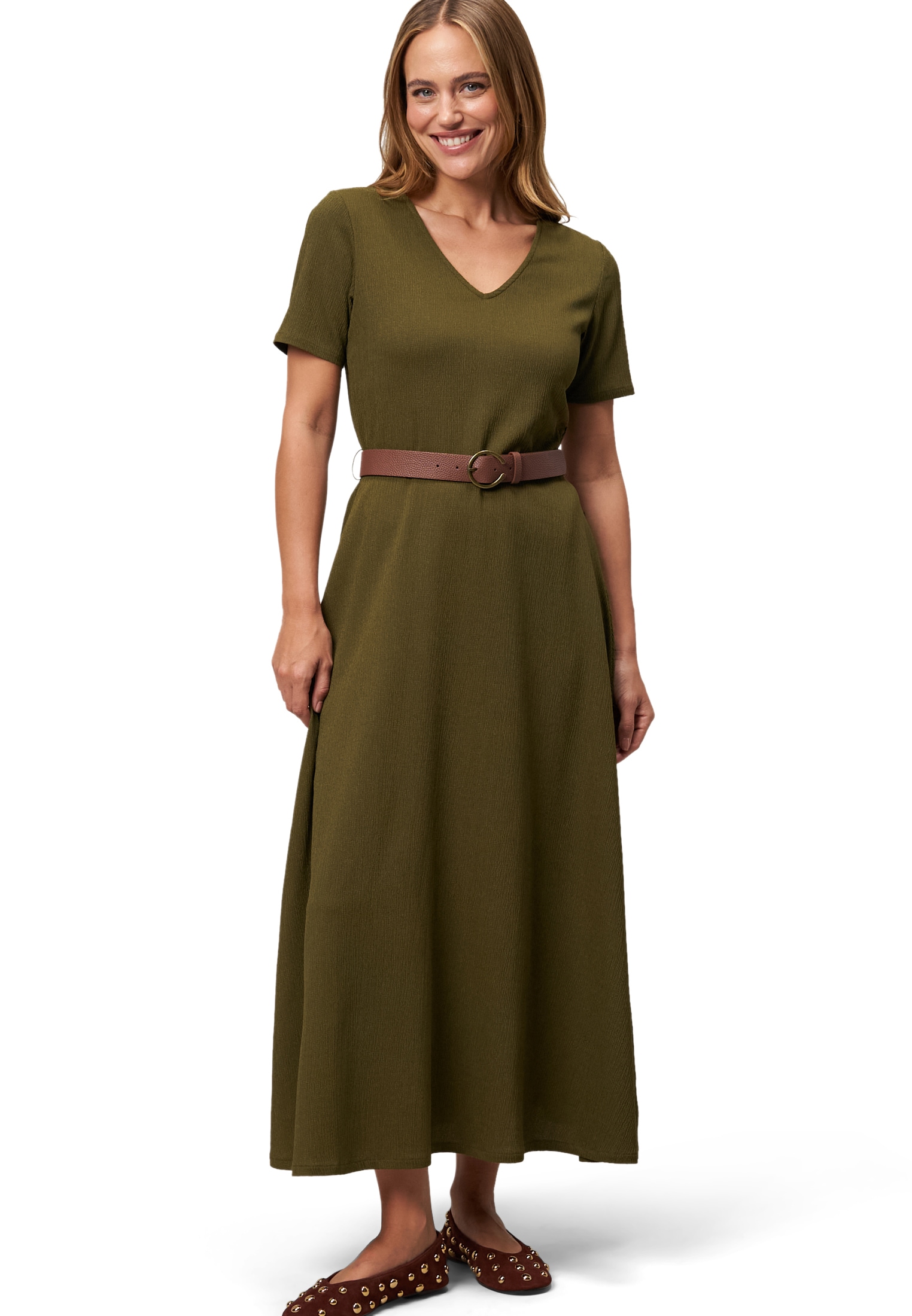 Zero Midikleid »Midikleid mit Gürtel«