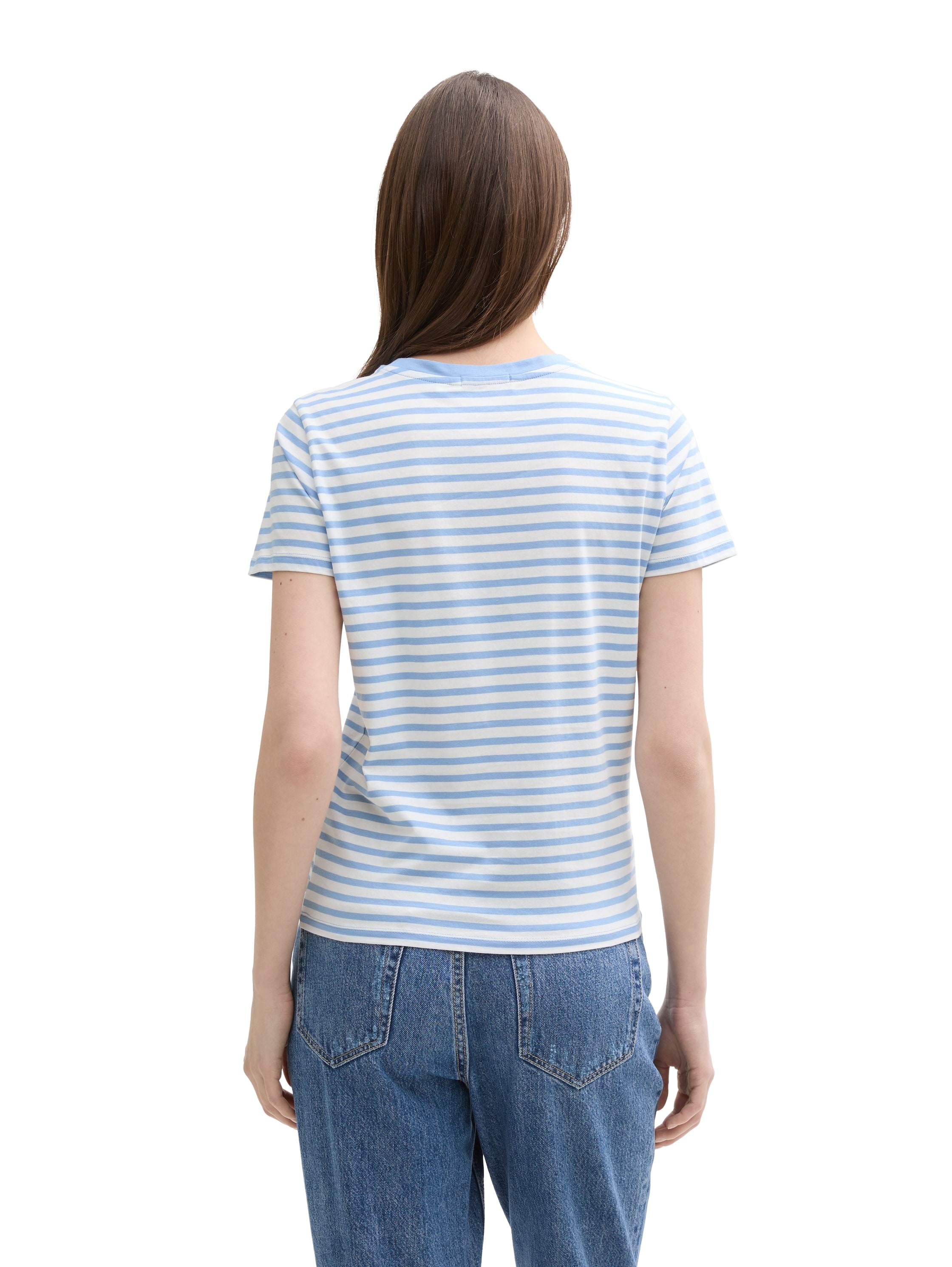 TOM TAILOR Denim T-Shirt, geringelt