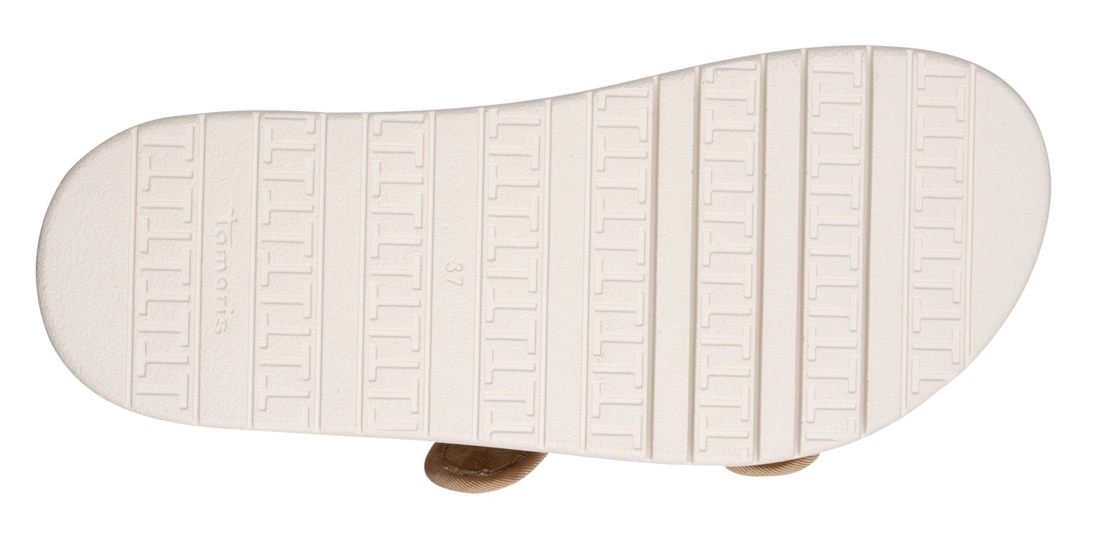 Tamaris Pantolette  , Plateau, Sommerschuh, Schlappen mit verstellbaren Schnallen
