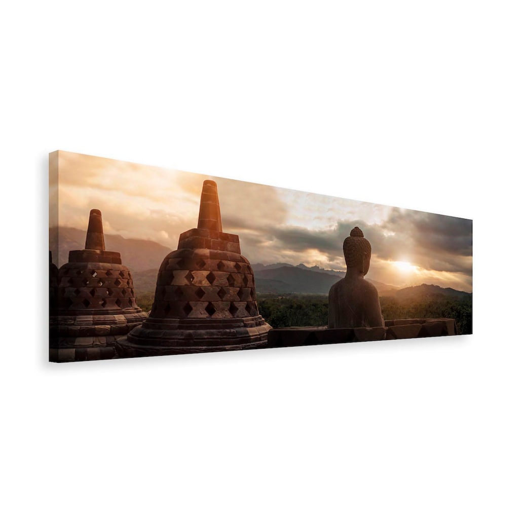 Home affaire Leinwandbild »Borobudur«