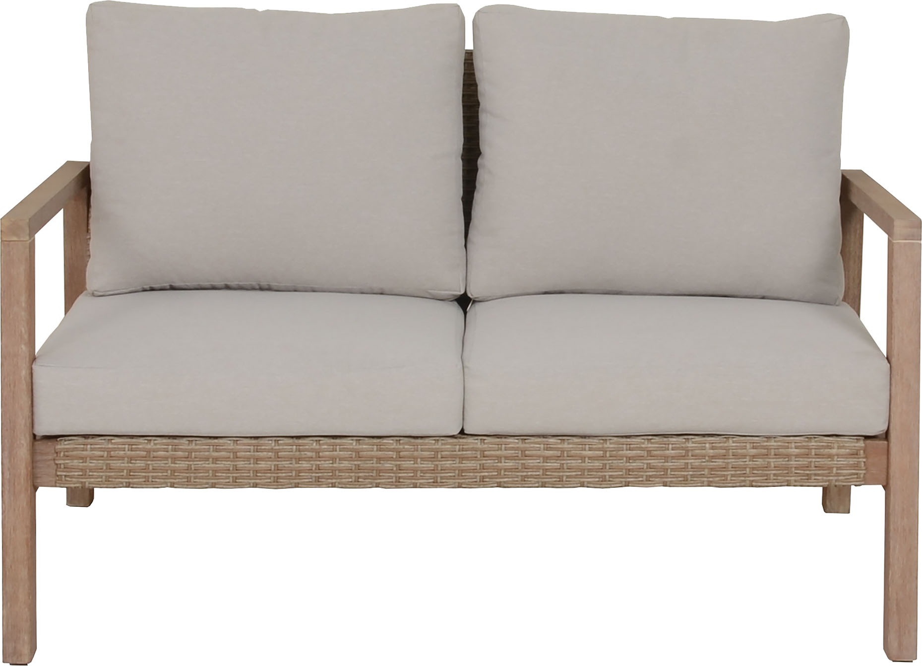 Garden Pleasure Gartenlounge-Set »»SAN«« 4 Stk. tlg. 2 Sessel, Tisch LxB: 106x66 cm, inkl Kissen