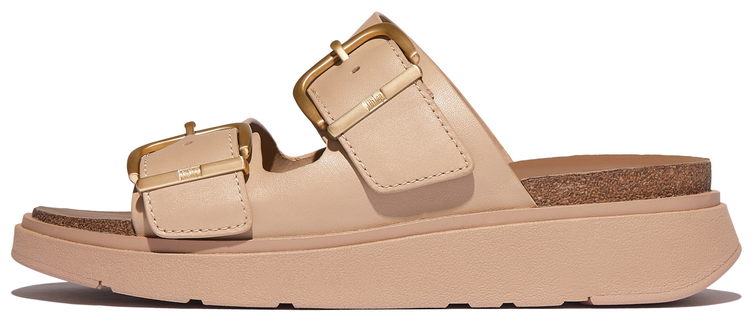Fitflop Pantolette »GEN-FF«, Keilabsatz, Sommerschuh, Schlappen mit Microwobbleboard-Innensohle