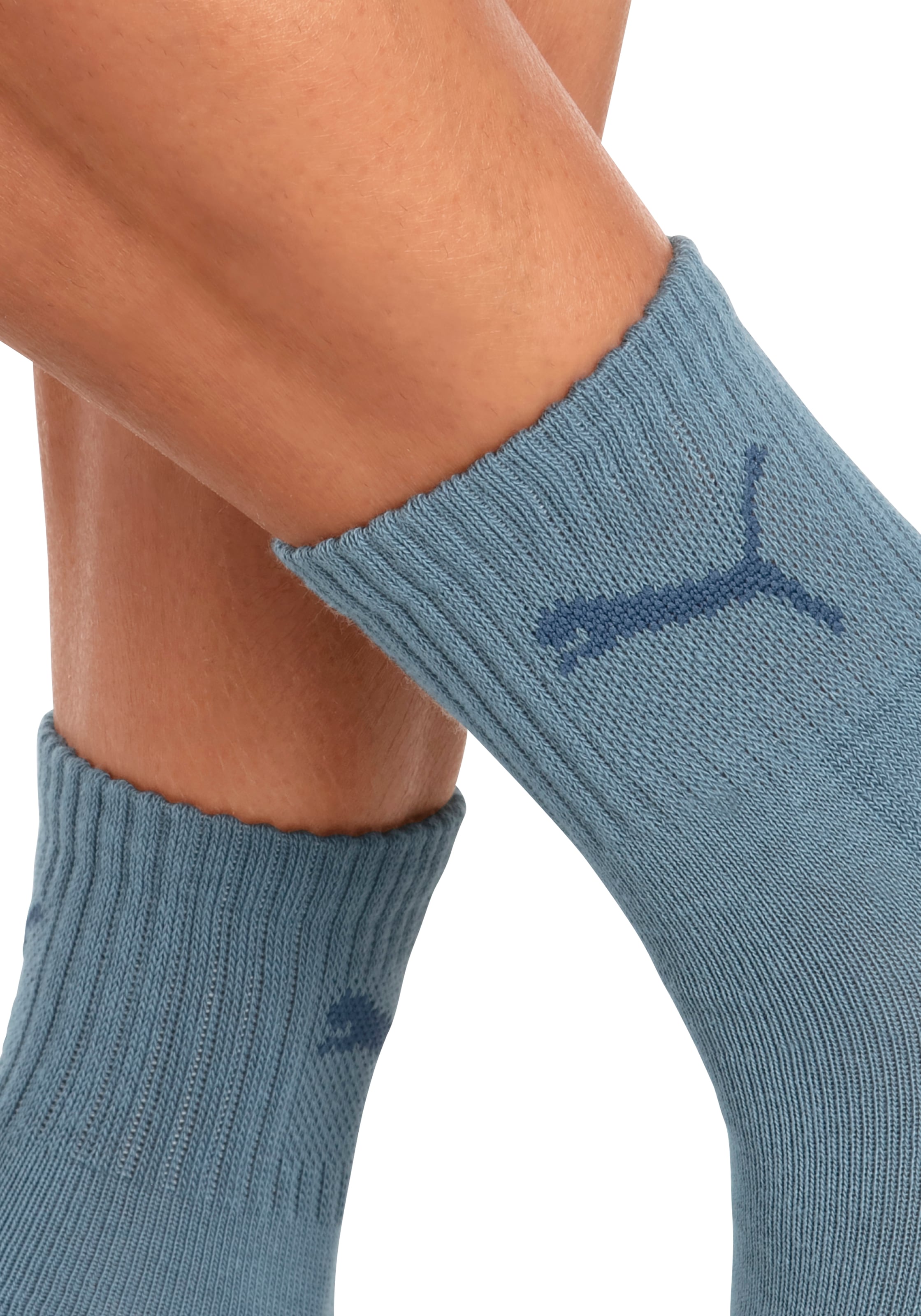 PUMA Sportsocken »short crew«, (3 Paar), mit klassischer Rippe