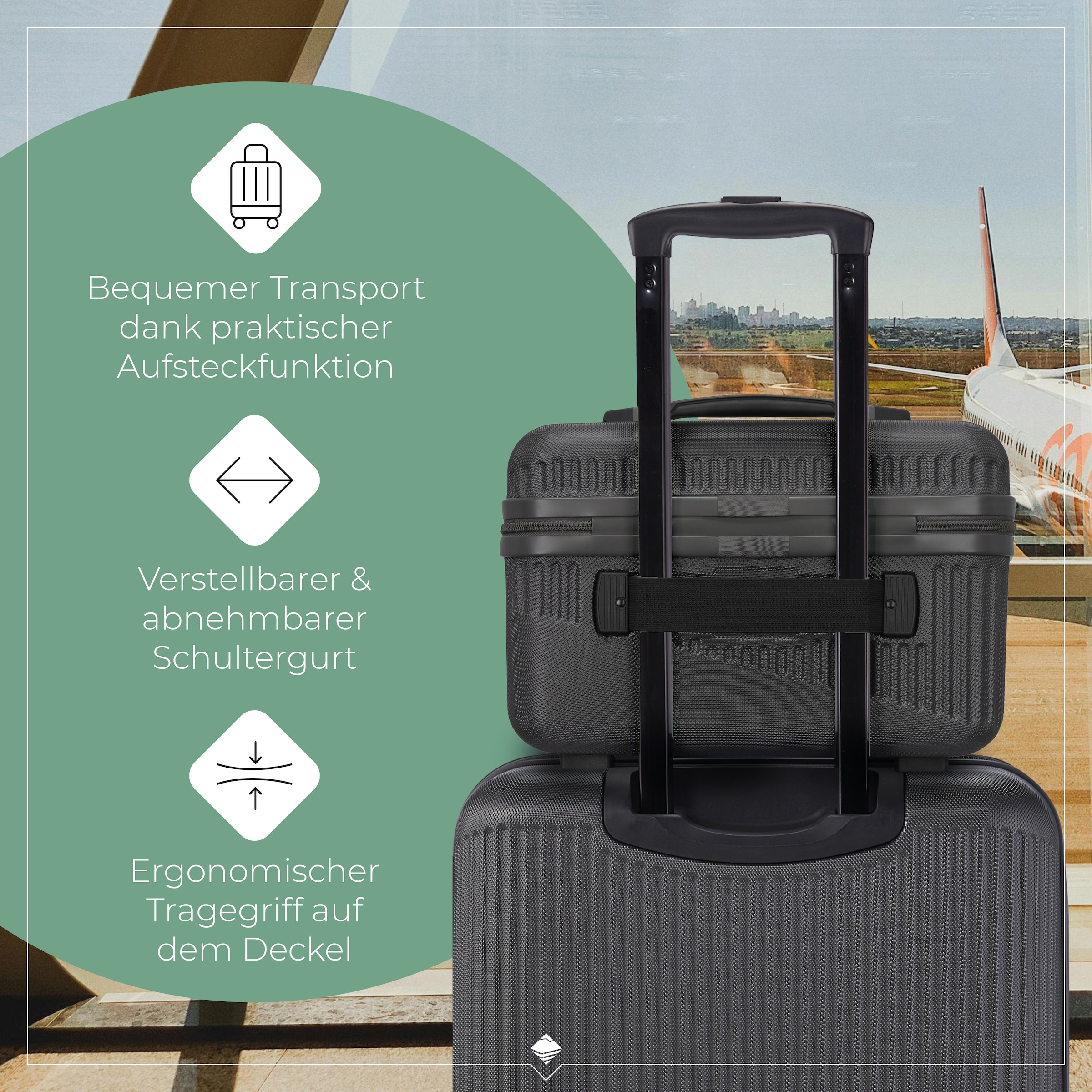 travelite Beautycase »BALI Kosmetikkoffer« mit Aufsteckfunktion und Organizer – ideal für Reise und Alltag