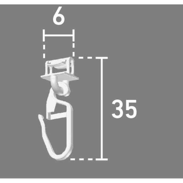 Good Life Klick-Gleiter »Alves«, (Packung, 20 St.), für Vorhangstangen mit breitem  Lauf (6 mm) auf Raten bestellen
