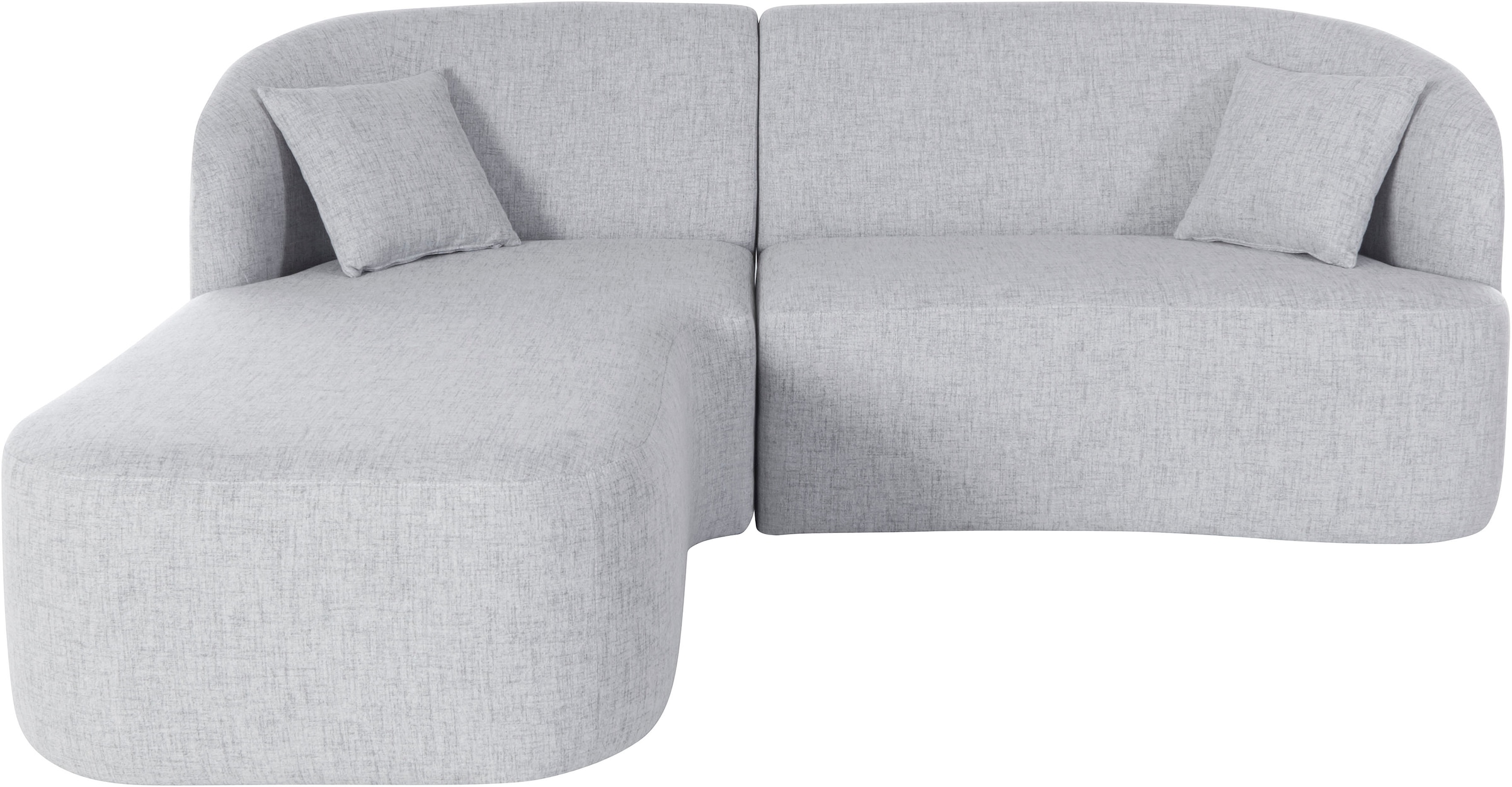LeGer Home by Lena Gercke Ecksofa »Dilara L-Form«, gerundete Rückenlehne und Front, in 3 Bezugsqualitäten