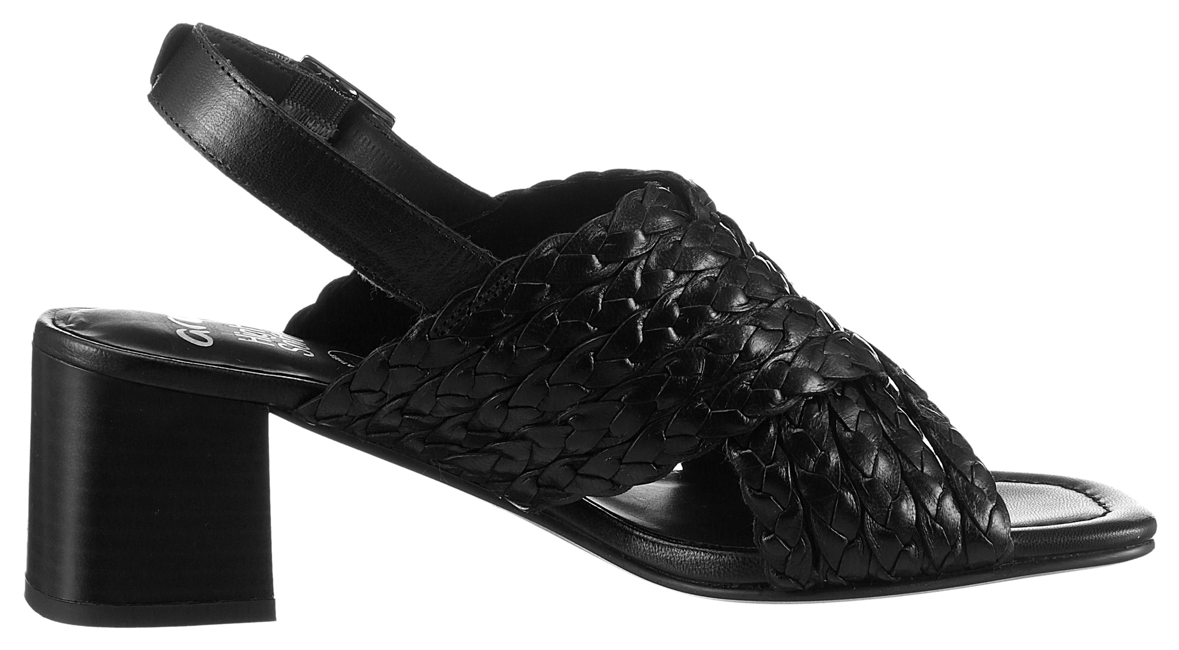 Ara Sandalette »BRIGHTON«, Sommerschuh, Sandale, Blockabsatz, in Flecht-Optik, Bequemweite G