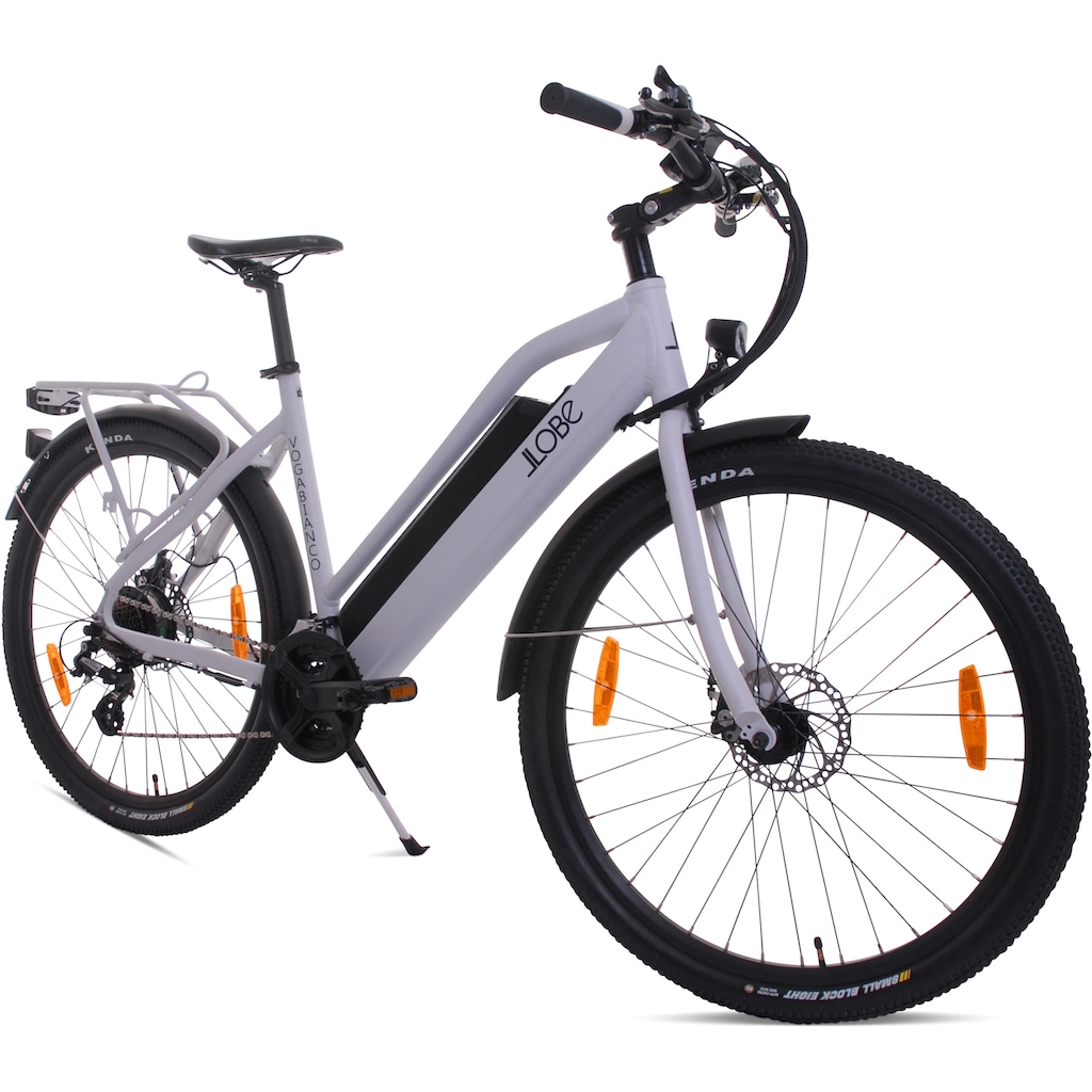 LLobe E-Bike »Voga Bianco«, 21 Gang, Shimano, Heckmotor 250 W