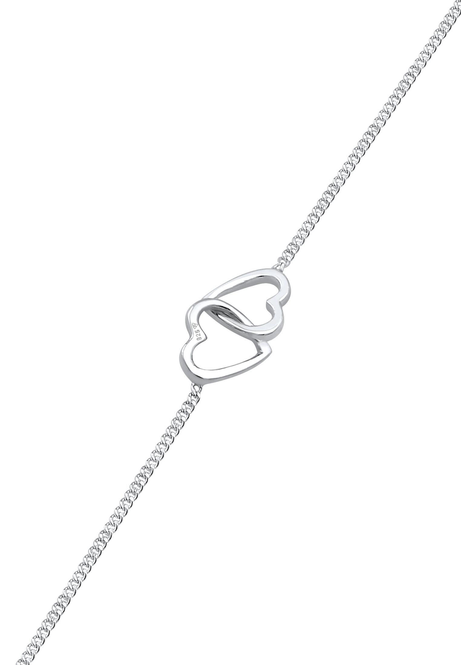 Elli Armkette »Armband Herzen Verschlungen Lovely 925 Silber«