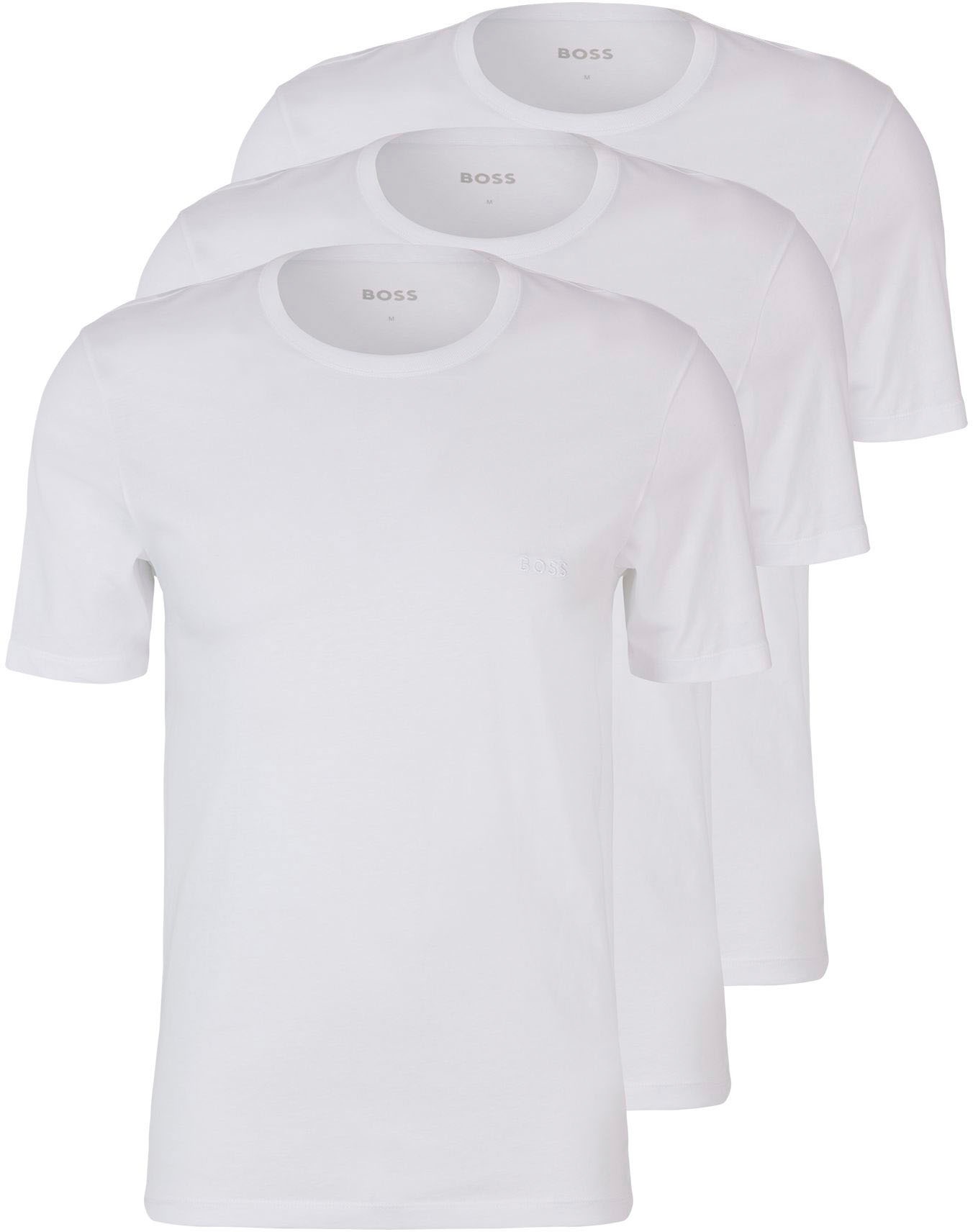BOSS T-Shirt »Rundhals BOSS ONE x David Beckham«, (Packung, 3 tlg., 3er-Pack), mit dezentem BOSS Logo-Print