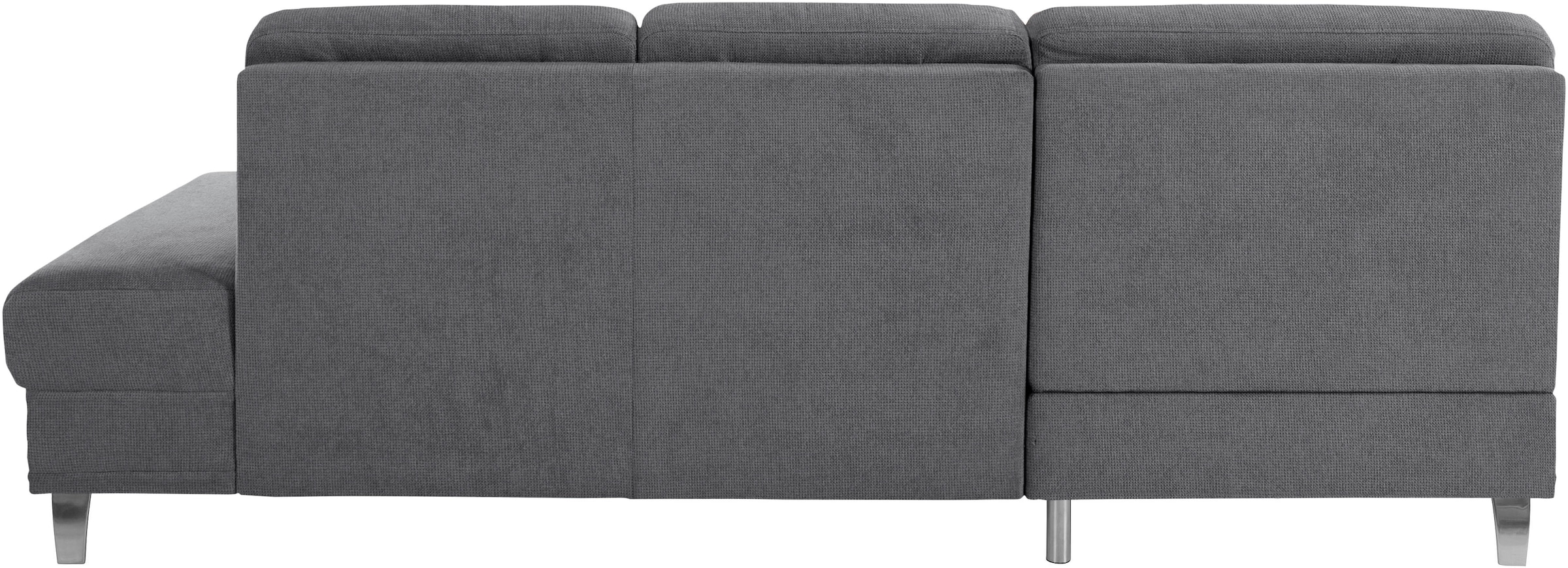 sit&more Ecksofa »Clio L-Form«, wahlweise mit Bettfunktion oder Vorziehsitz und Bettkasten, Federkern