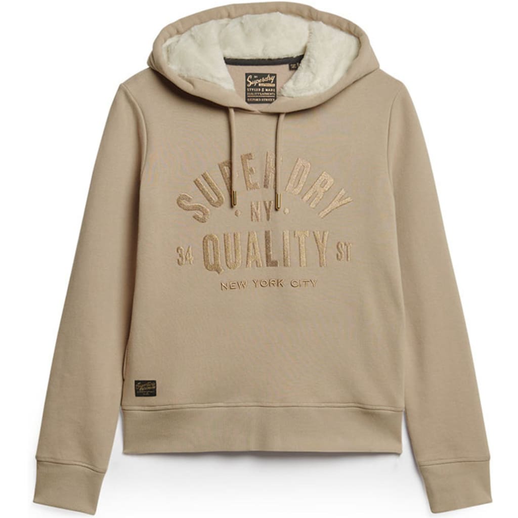 Superdry Kapuzensweatshirt »SU-LUXE METALLIC LOGO HOODIE«