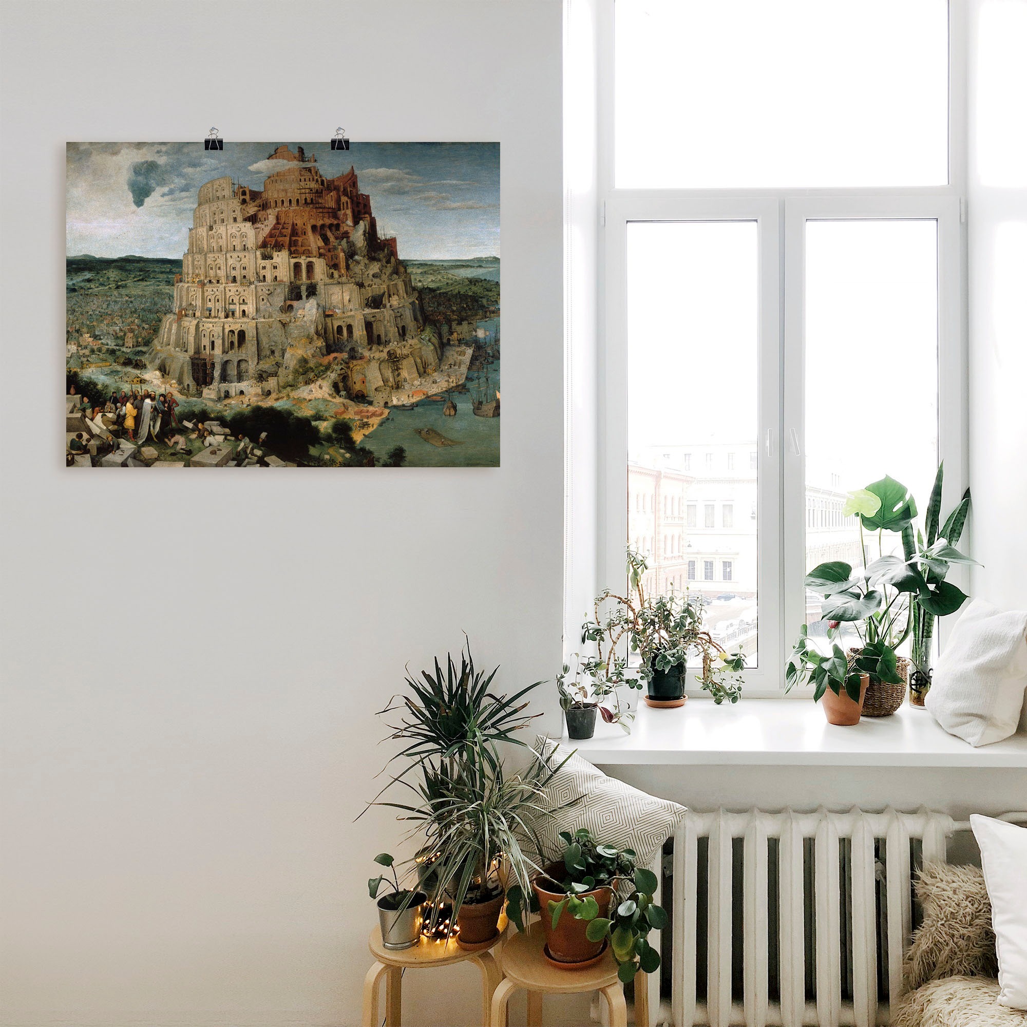 Artland Wandbild »Der Turmbau von Babel. 1563« Gebäude 1 Stk. tlg. als Leinwandbild, Poster in verschied. Größen