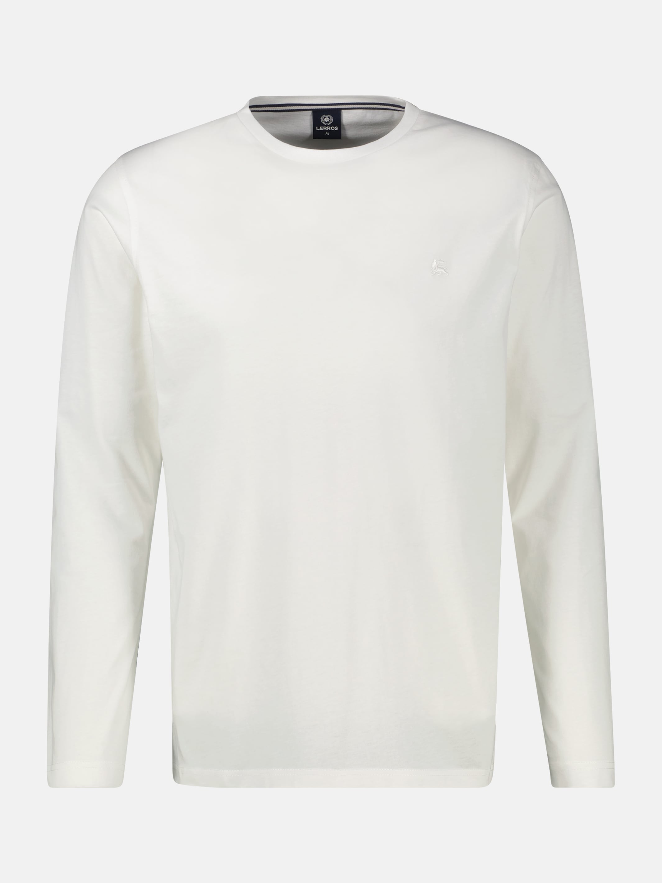 LERROS Langarmshirt »Leichtes Baumwoll-Longsleeve-Shirt mit bequemem Rundkragen«